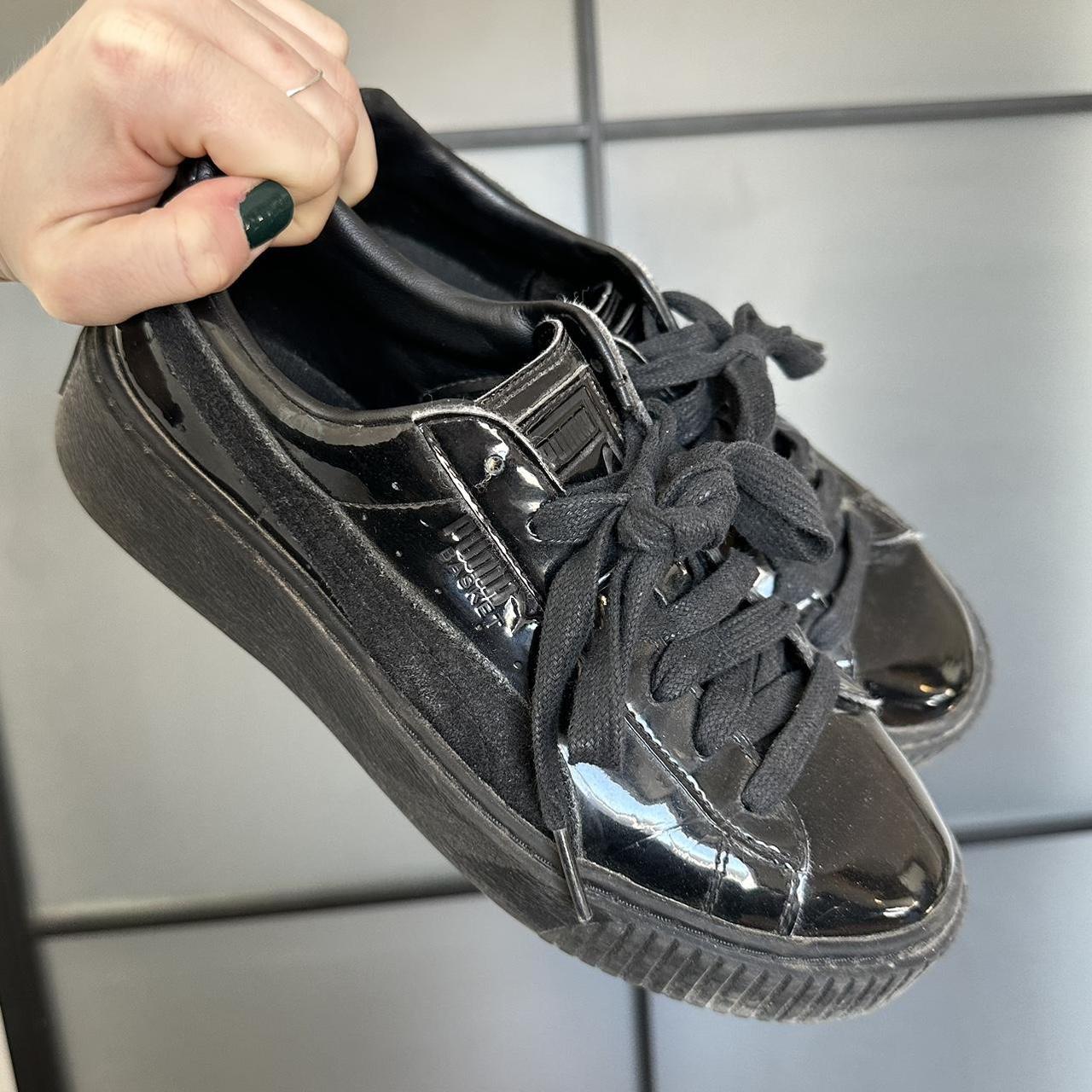 Puma Women's Black Trainers | Depop