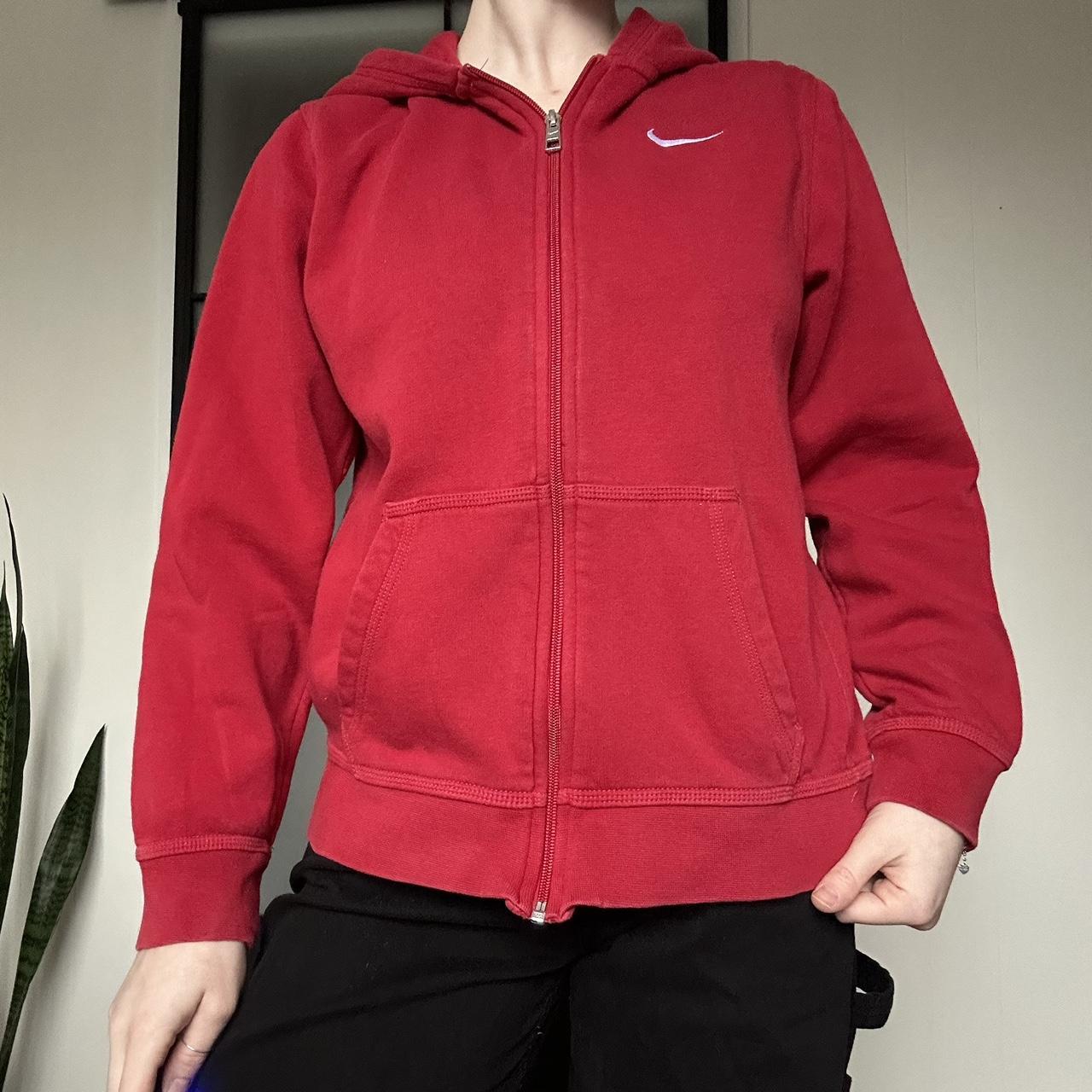 Nike Women's Red Hoodie | Depop