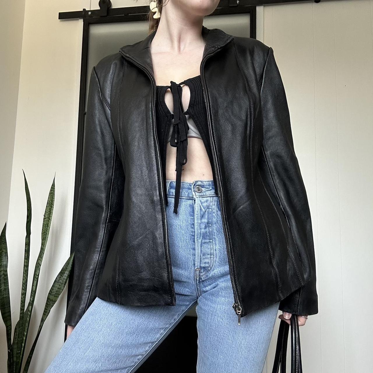 George Women's Black Jacket | Depop