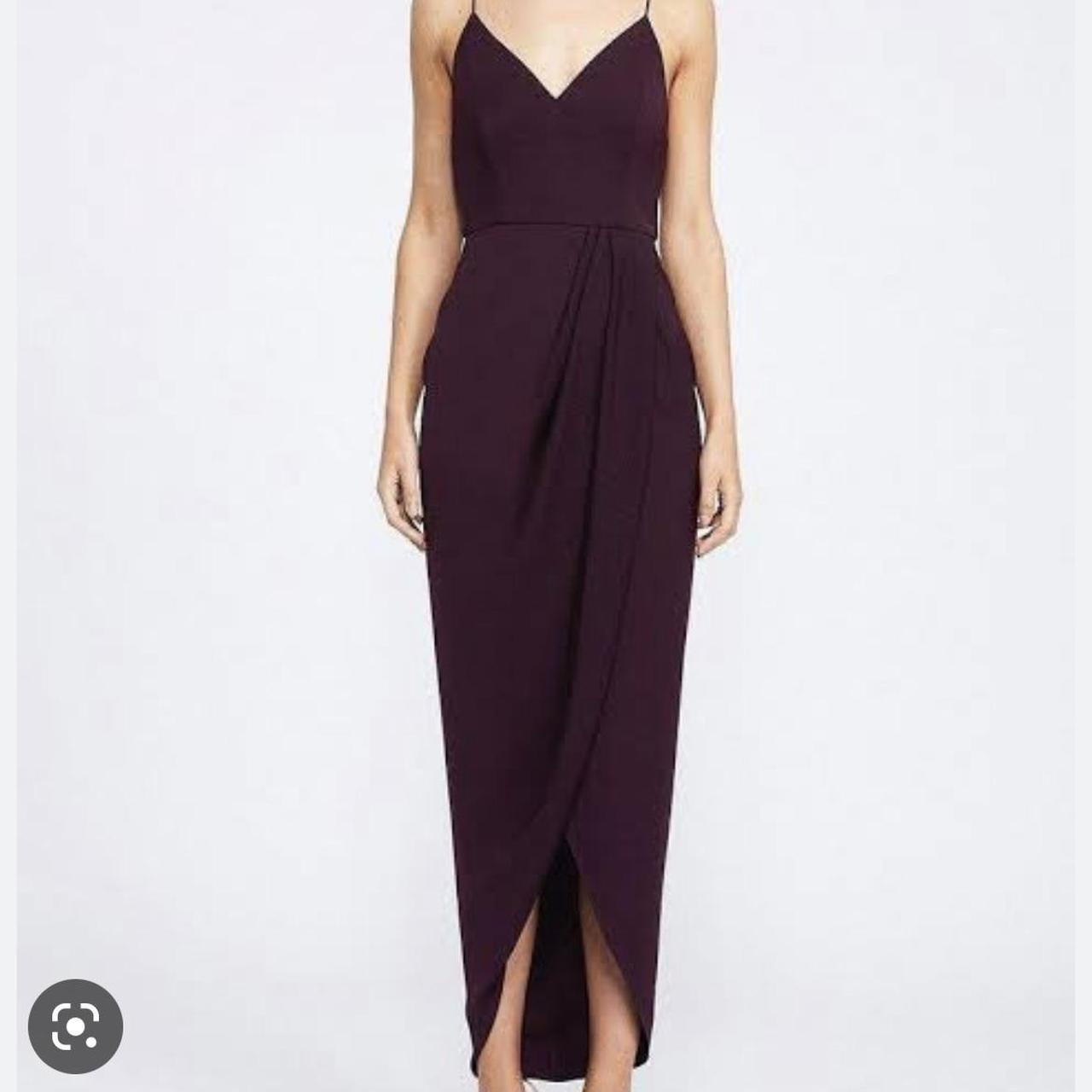 shona joy cocktail draped dress