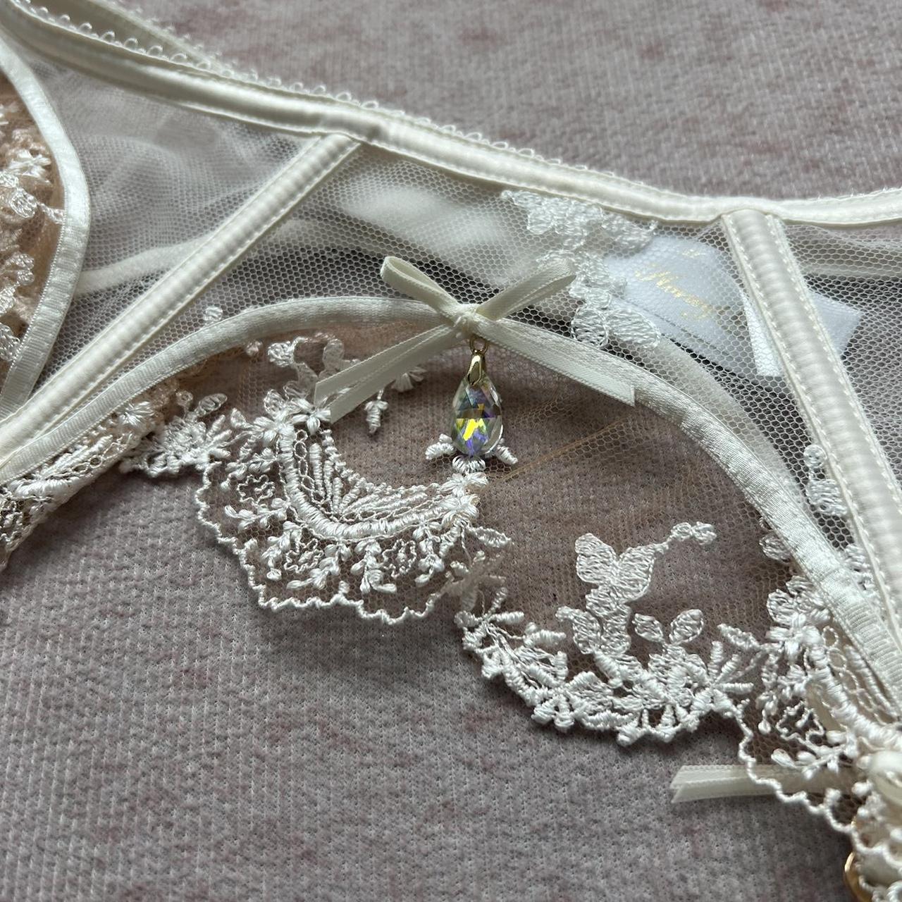 Honey Birdette Women's White and Gold Panties (2)