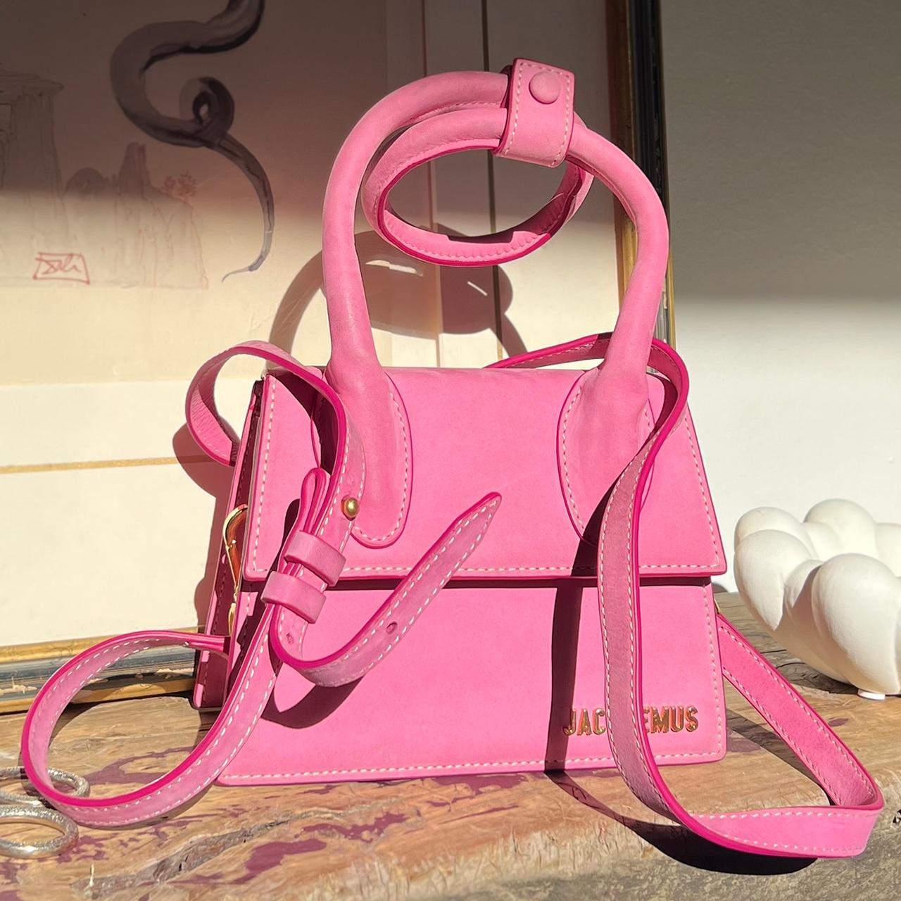 Jacquemus Le Chiquito Noeud Coiled Handbag Pink