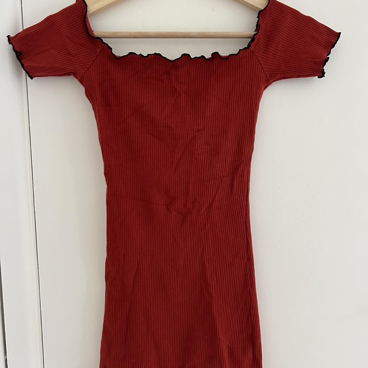 Burnt Orange/Red Glassons dress Worn twice, great... Depop