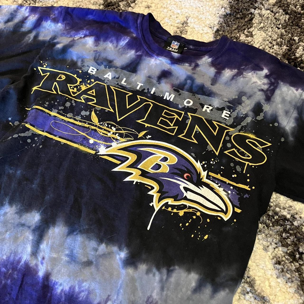 Modern Baltimore Ravens Tie Dye Tee This modern NFL... - Depop