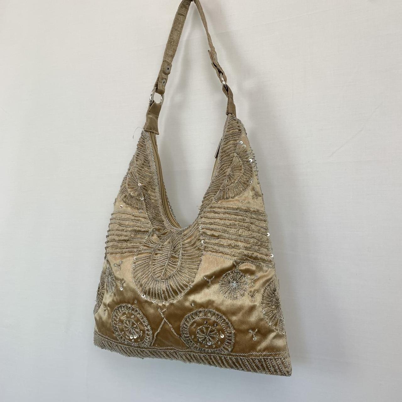 00&rsquo;s gold beaded shoulder bag Brand is Aldo In good - Depop