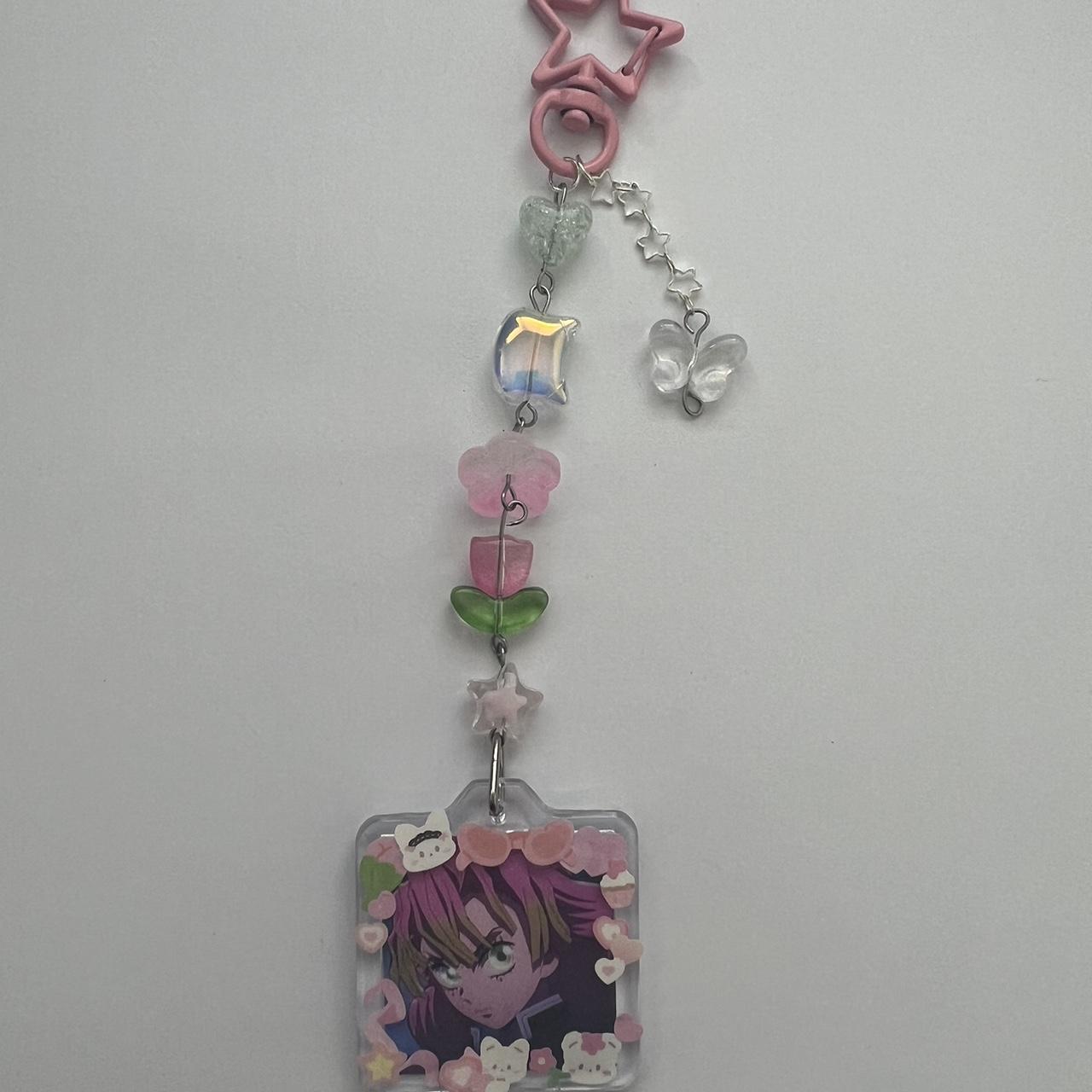 inspired mitsuri demon slayer handmade keychain🎀🍡 -... - Depop