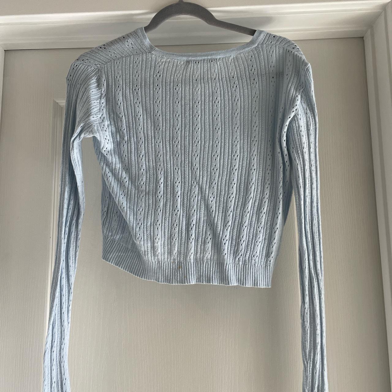 Adorable Light Blue Brandy Melville Sweater! Has The... - Depop