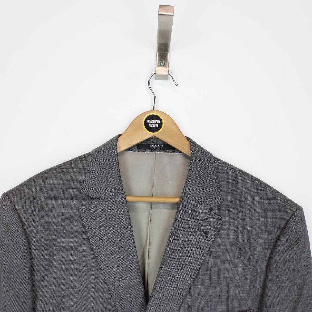 Vintage Balmain Paris Grey Wool Single