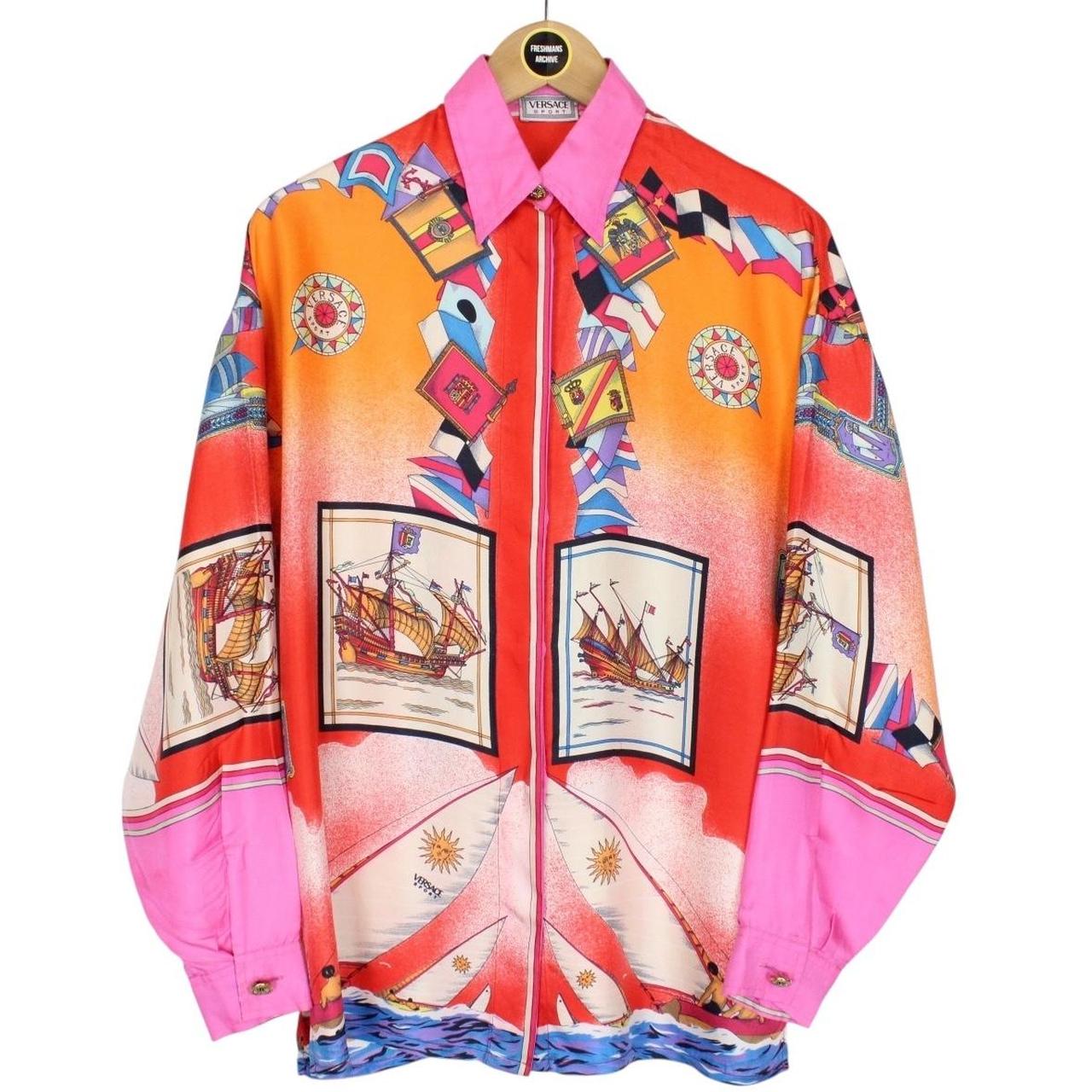 90’s archive “ALFRED VERSACE” zip jacket Vintage Alfredo Versace Jacket White Off Zip Up Logo