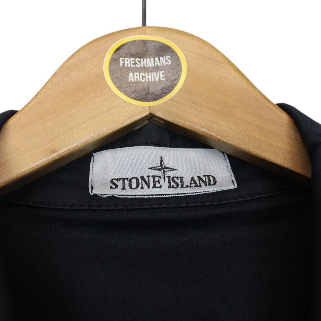 Stone Island SS 2023 Navy Blue Full Zip Cotton Overshirt Jacket image 6