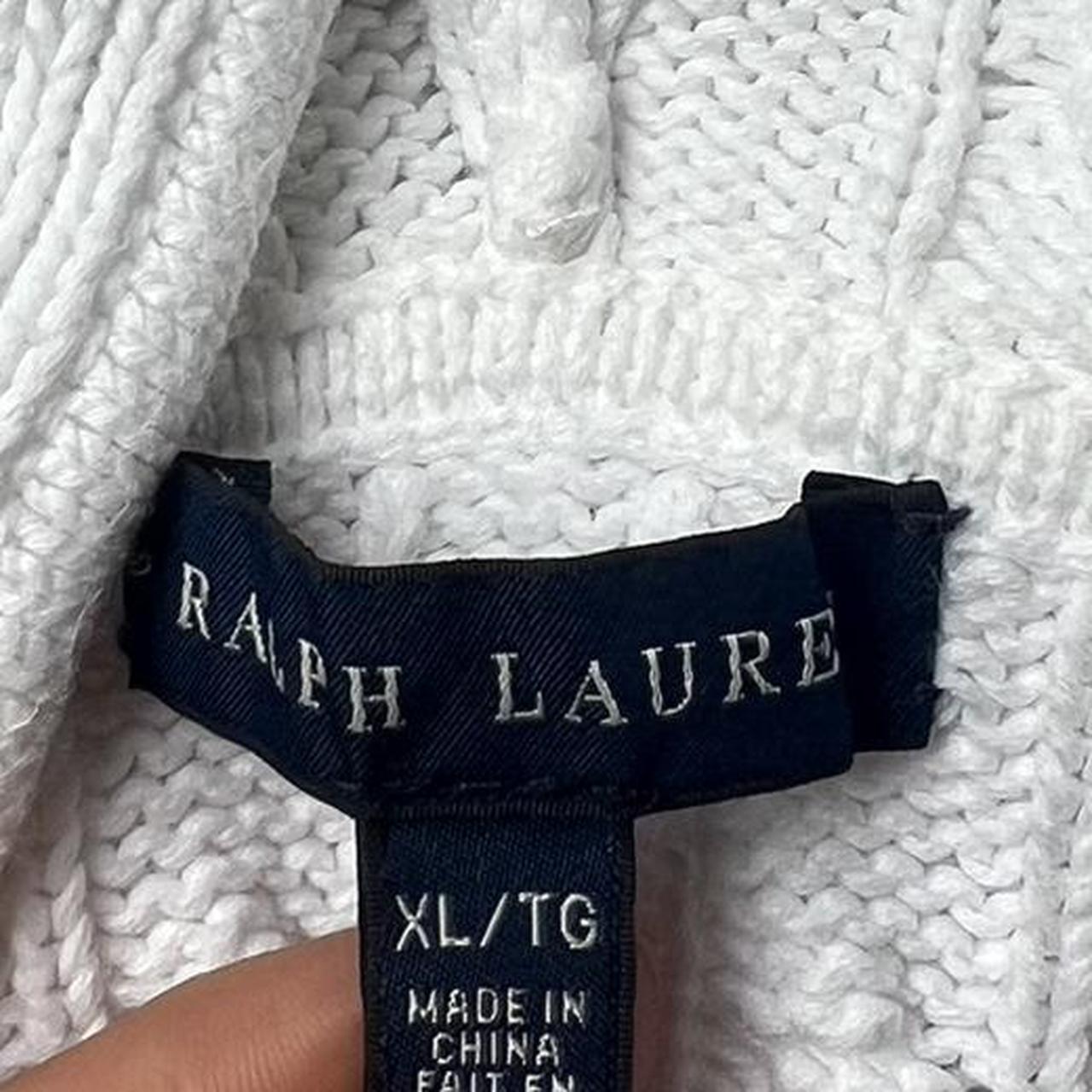 vintage ralph lauren zip up knit hoodie! this so... - Depop