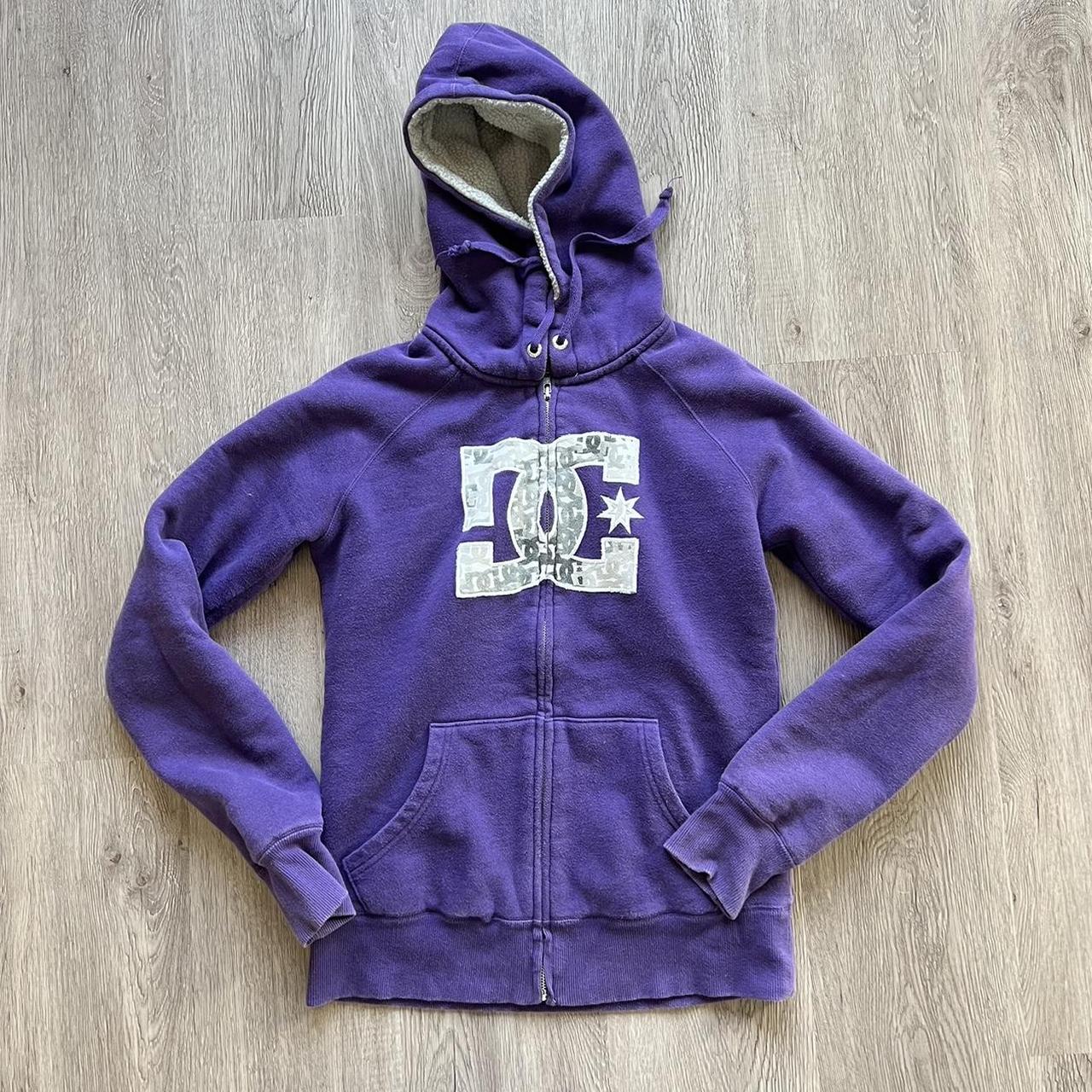 DC Shoes sherpa lined skater zip-up hoodie. this is... - Depop