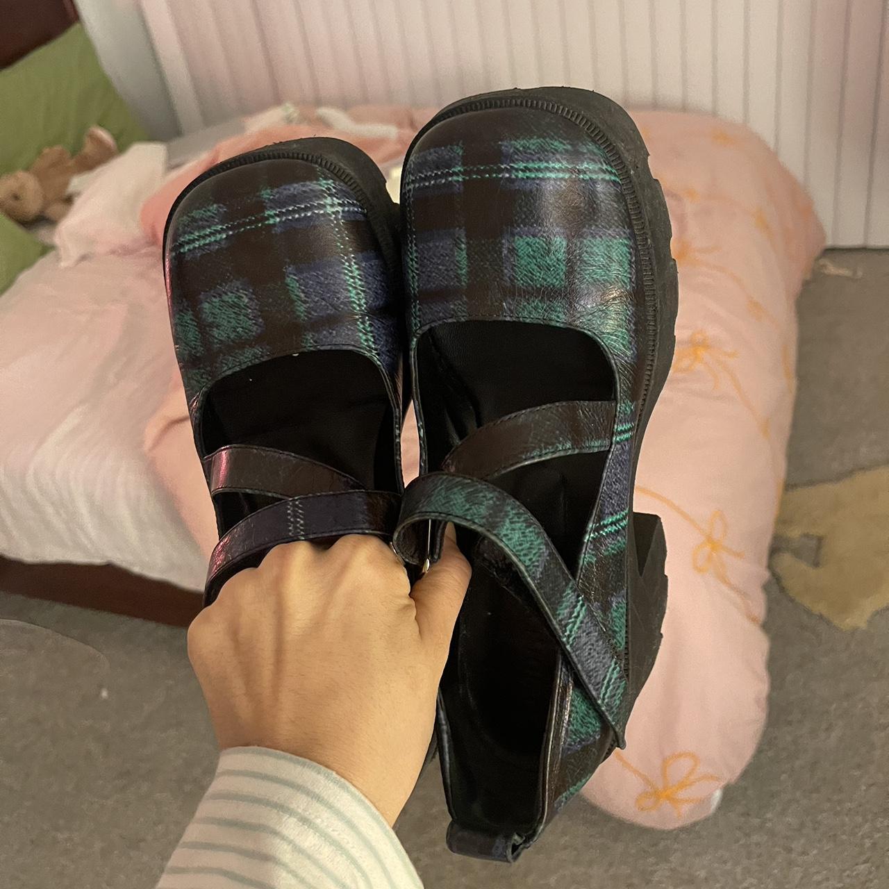 The Marc Jacobs Plaid Mary Jane high quality Shoes