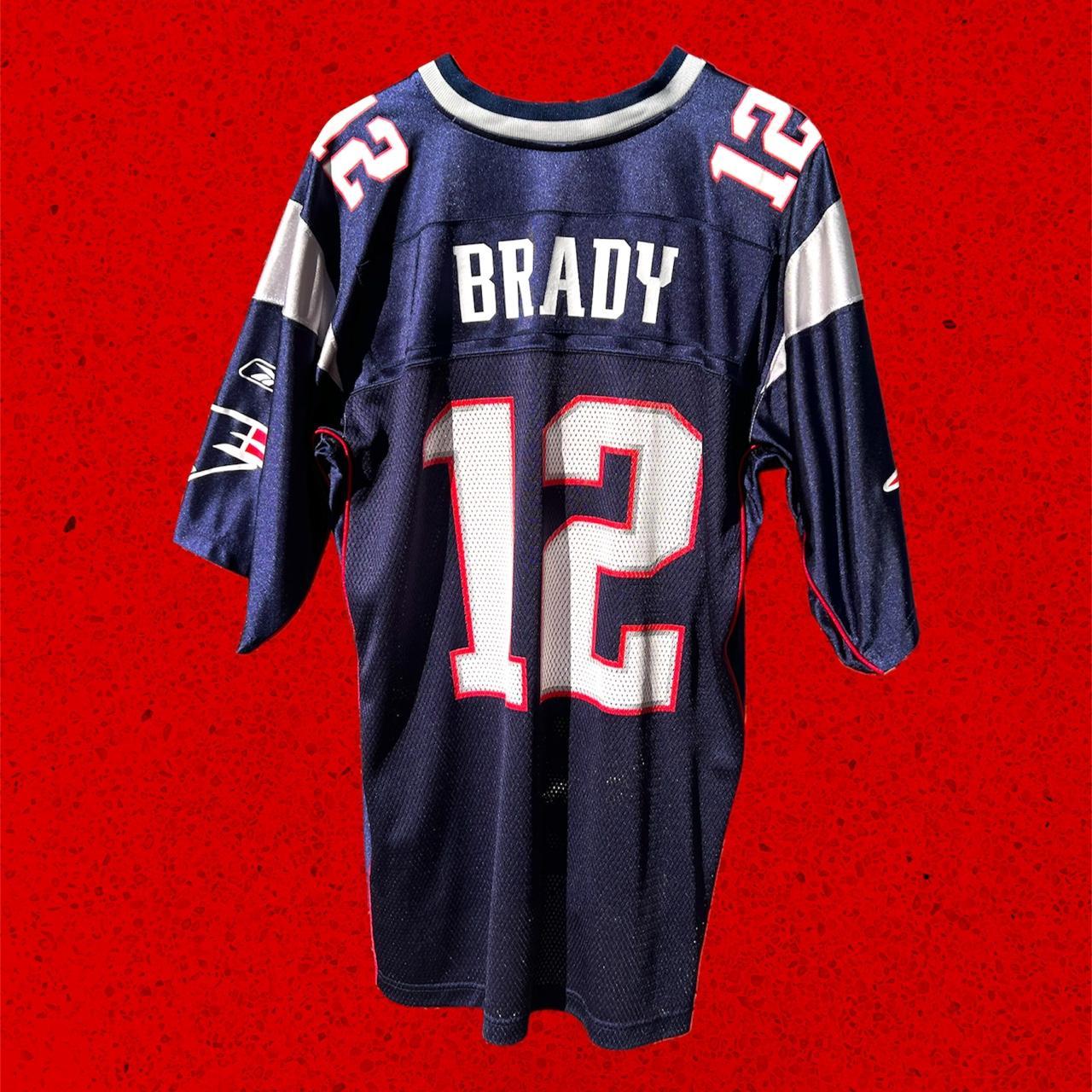 Vintage Reebok Patriots Tom Brady Jersey - NFL - Depop