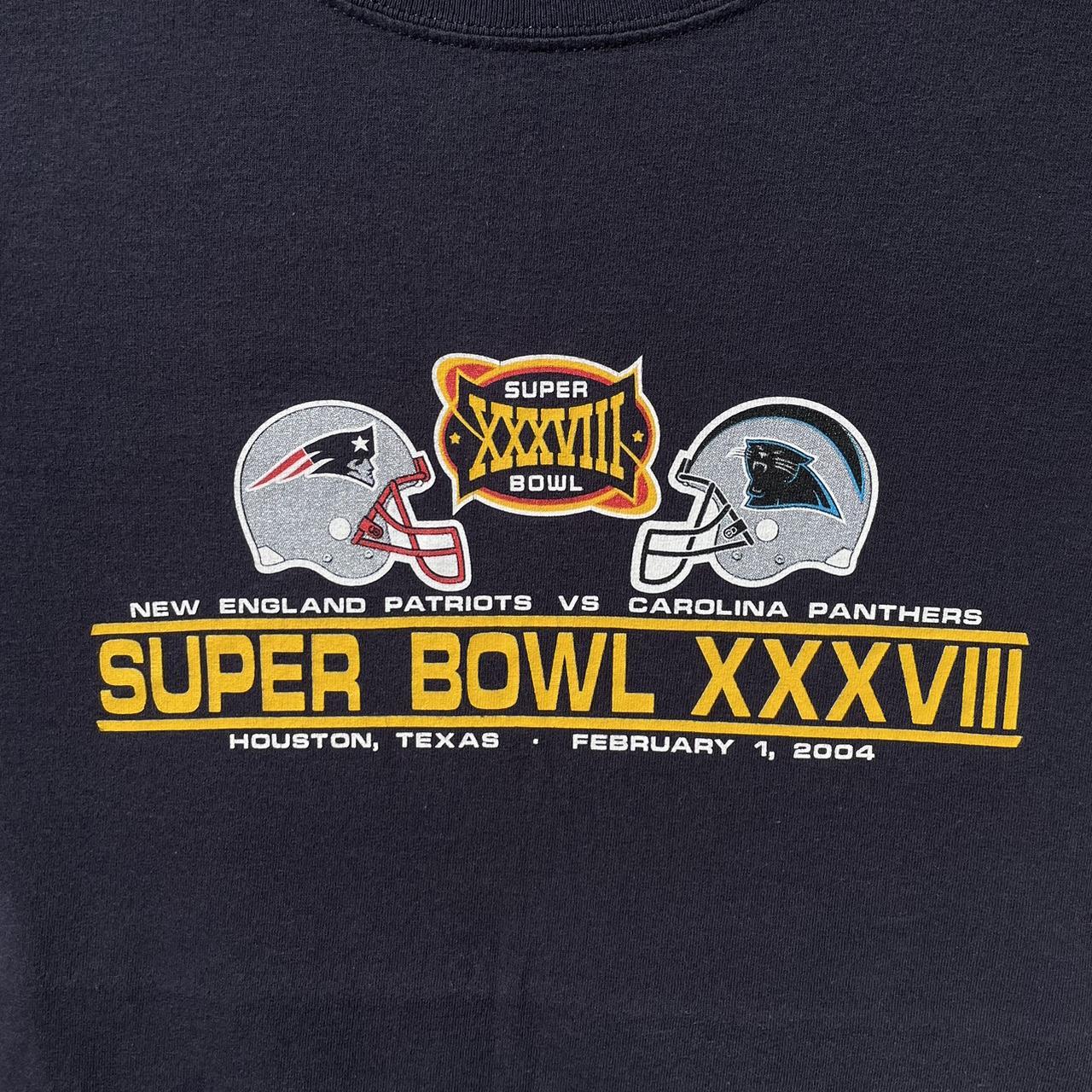 New England Patriots Vs Carolina Panthers Super Bowl XXXVIII Shirt