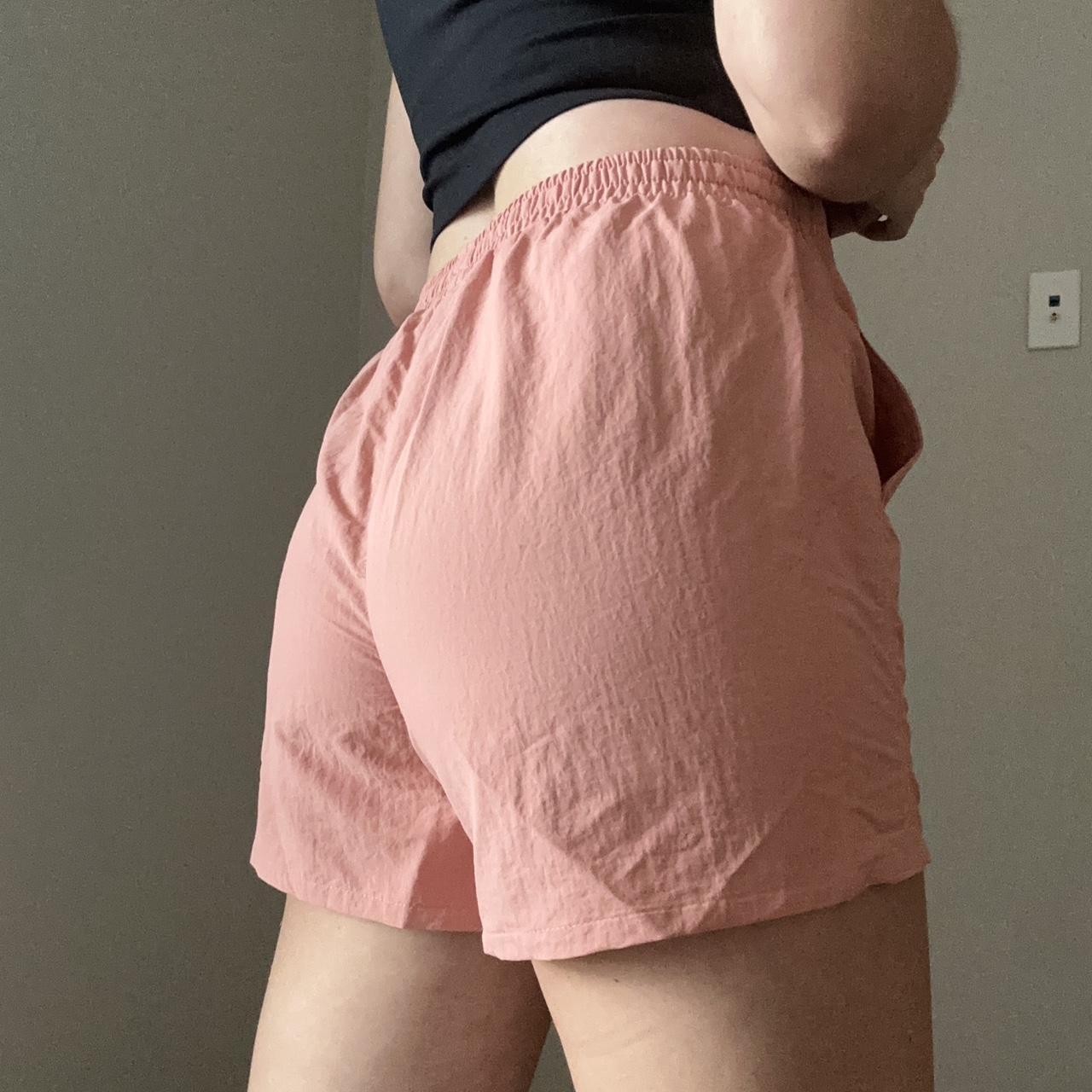 Patagonia Women's Pink and Orange Shorts Depop