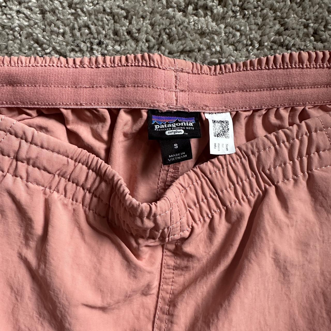 Patagonia Women's Pink and Orange Shorts Depop