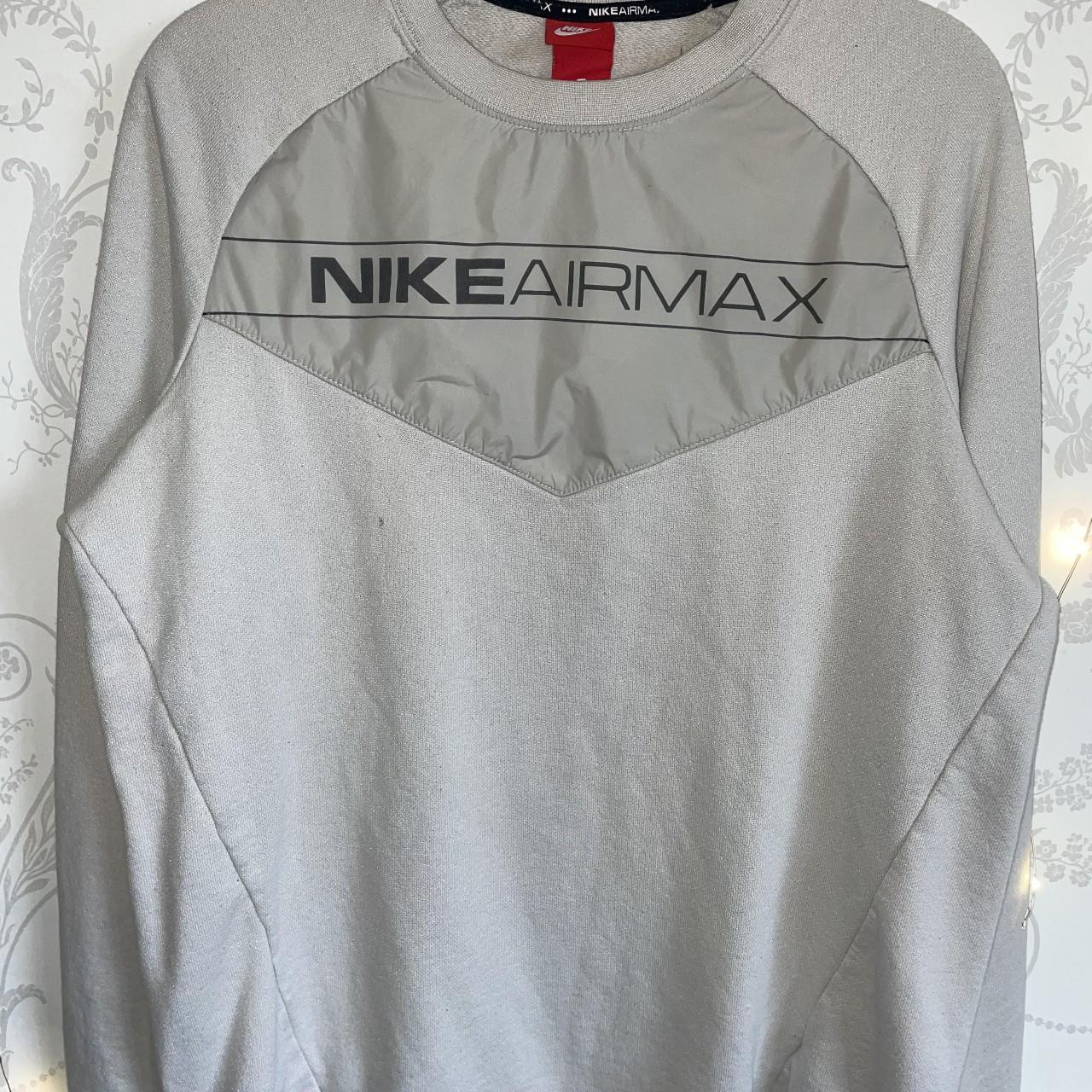 grey nike air max jumper