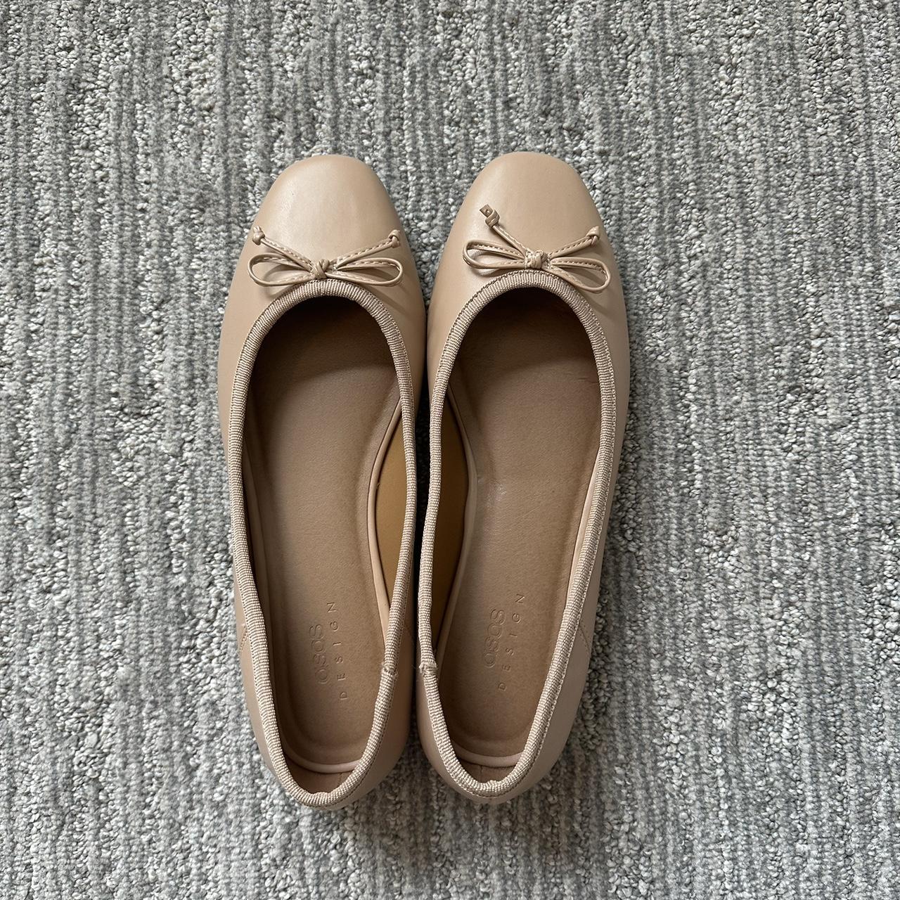 asos nude flats