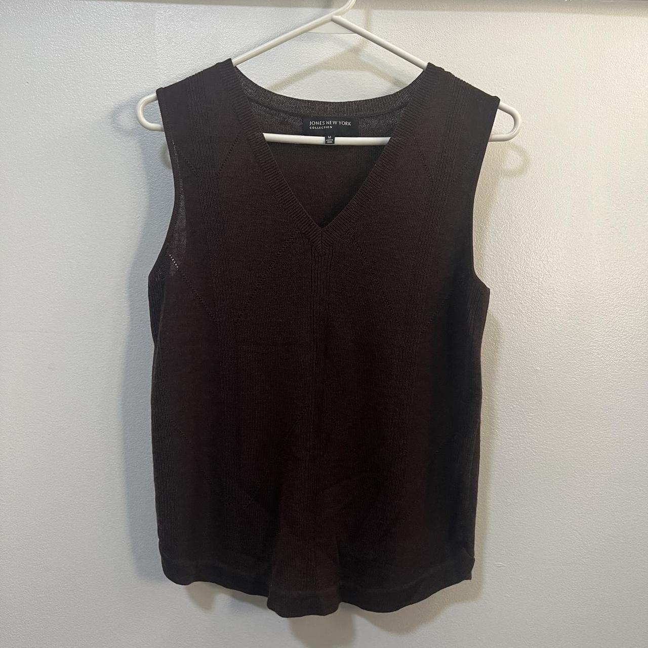 Jones New York brown vest Great for layering for the... - Depop
