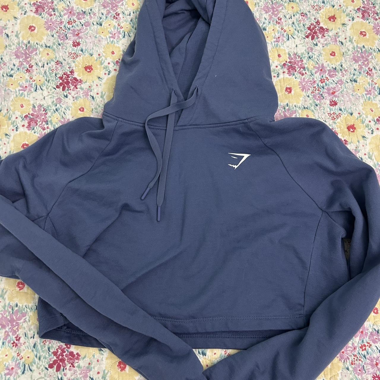 Gymshark Women's Hoodie Navy/Purple S – Navy blue/purple