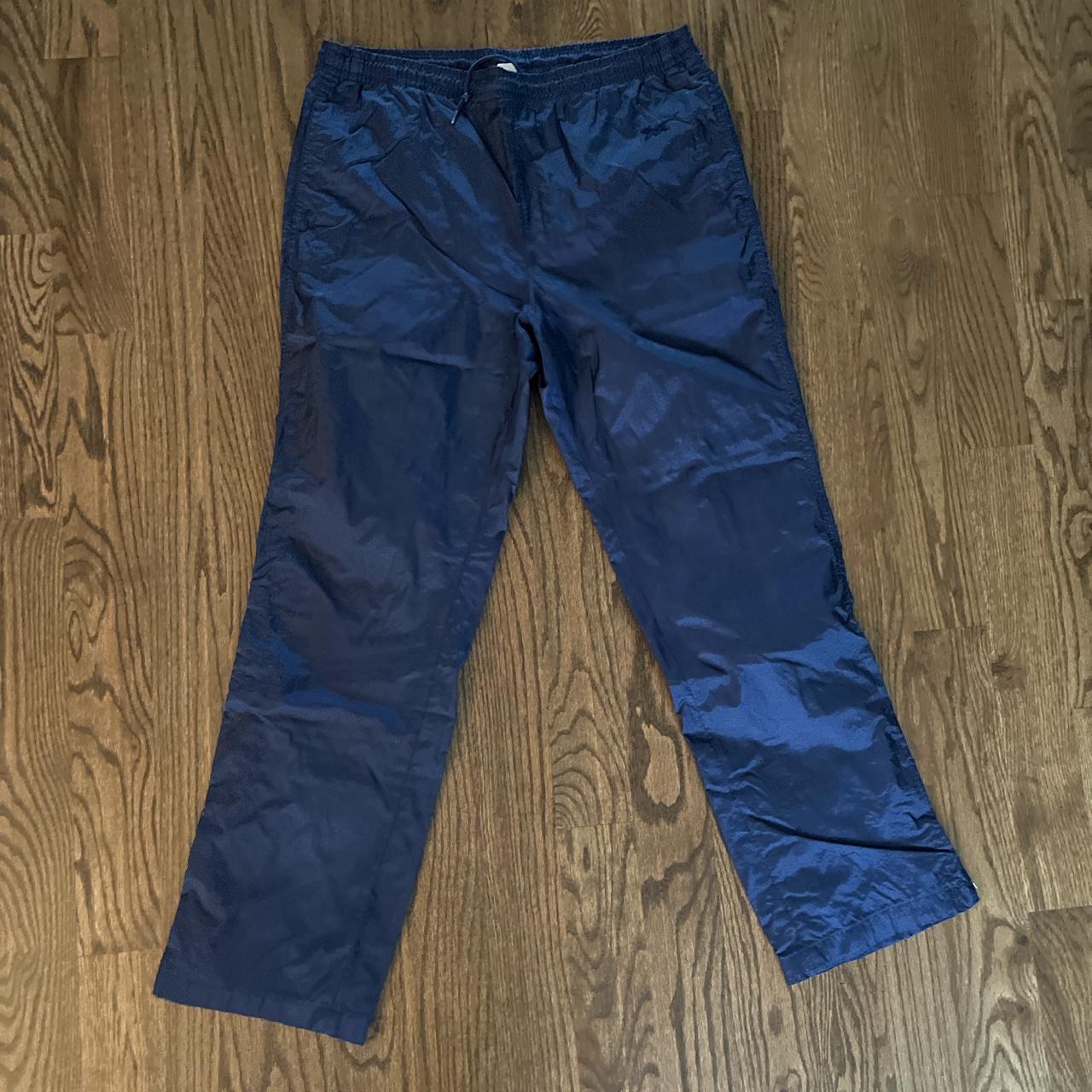 Asics Vintage 90’s Blue Windbreaker Pants,
