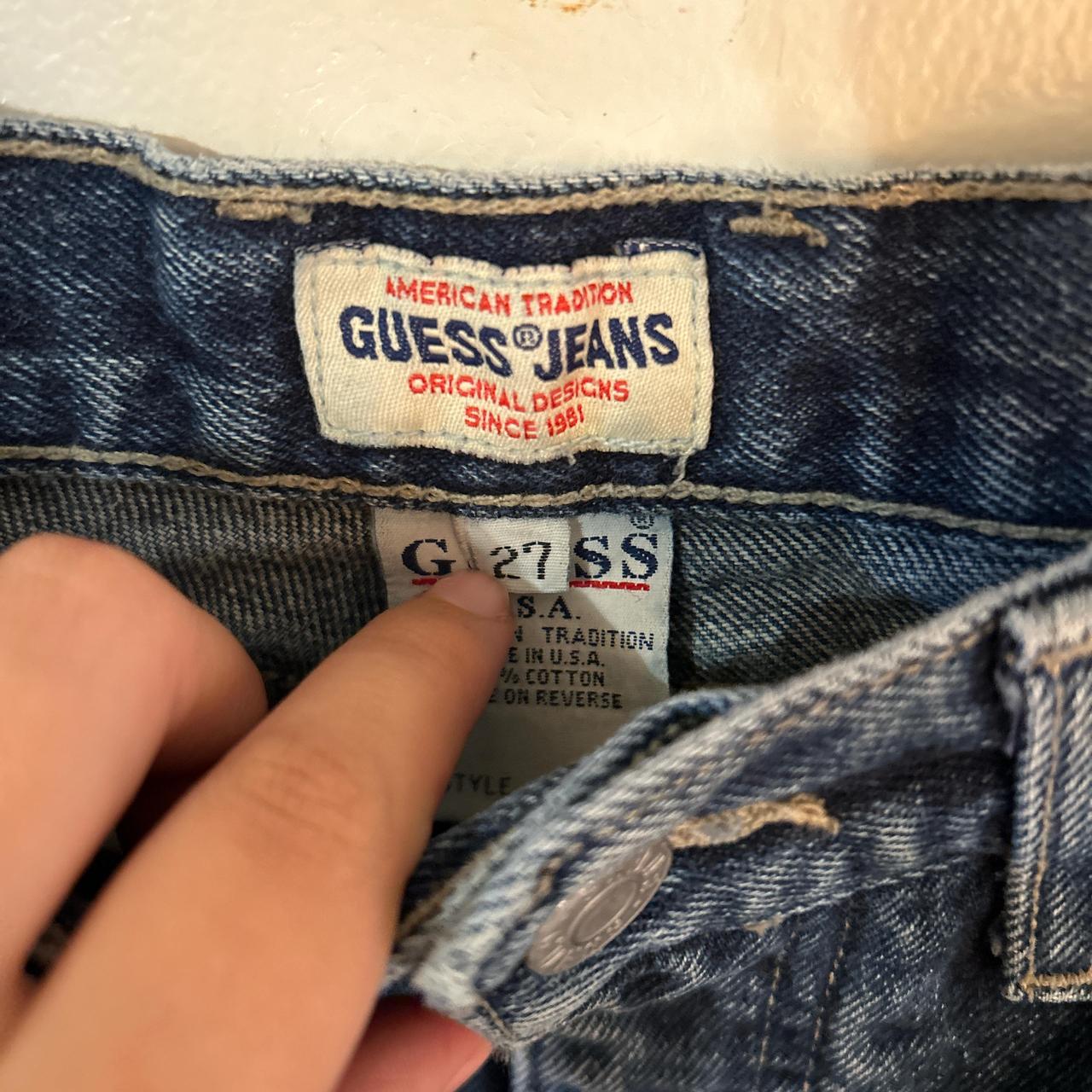 Guess vintage high waisted jeans size... Depop
