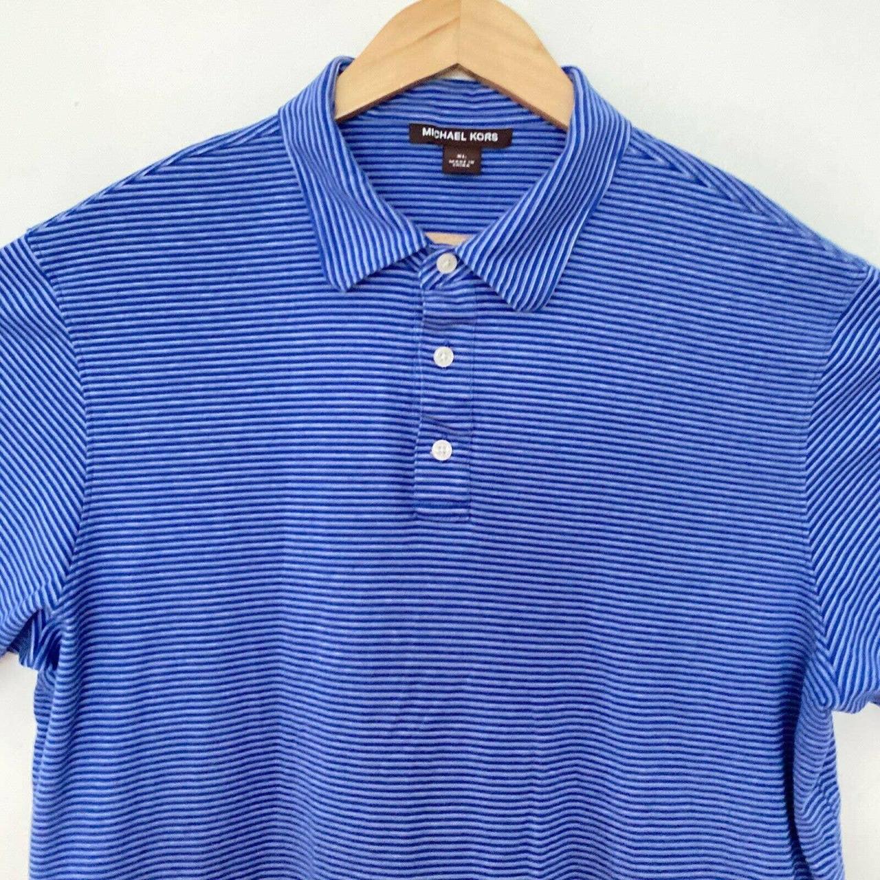 Michael Kors Men's Blue Polo-shirts | Depop