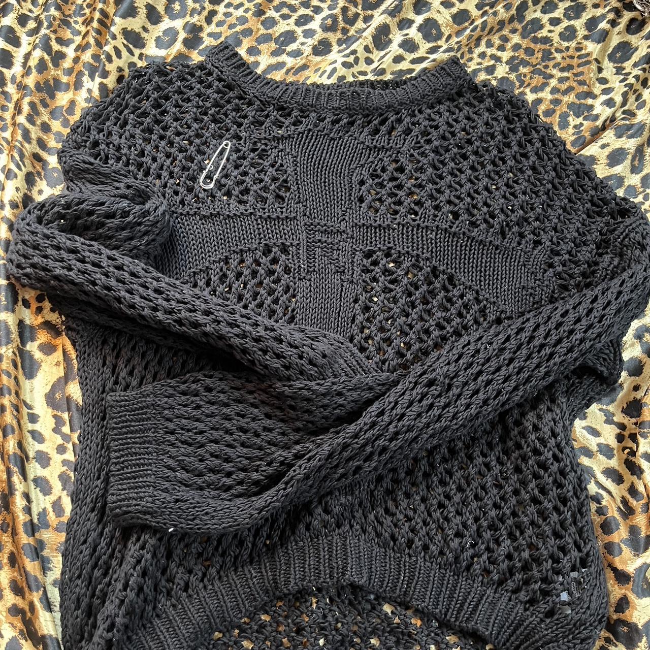 Racer Worldwide original black knit cross... - Depop