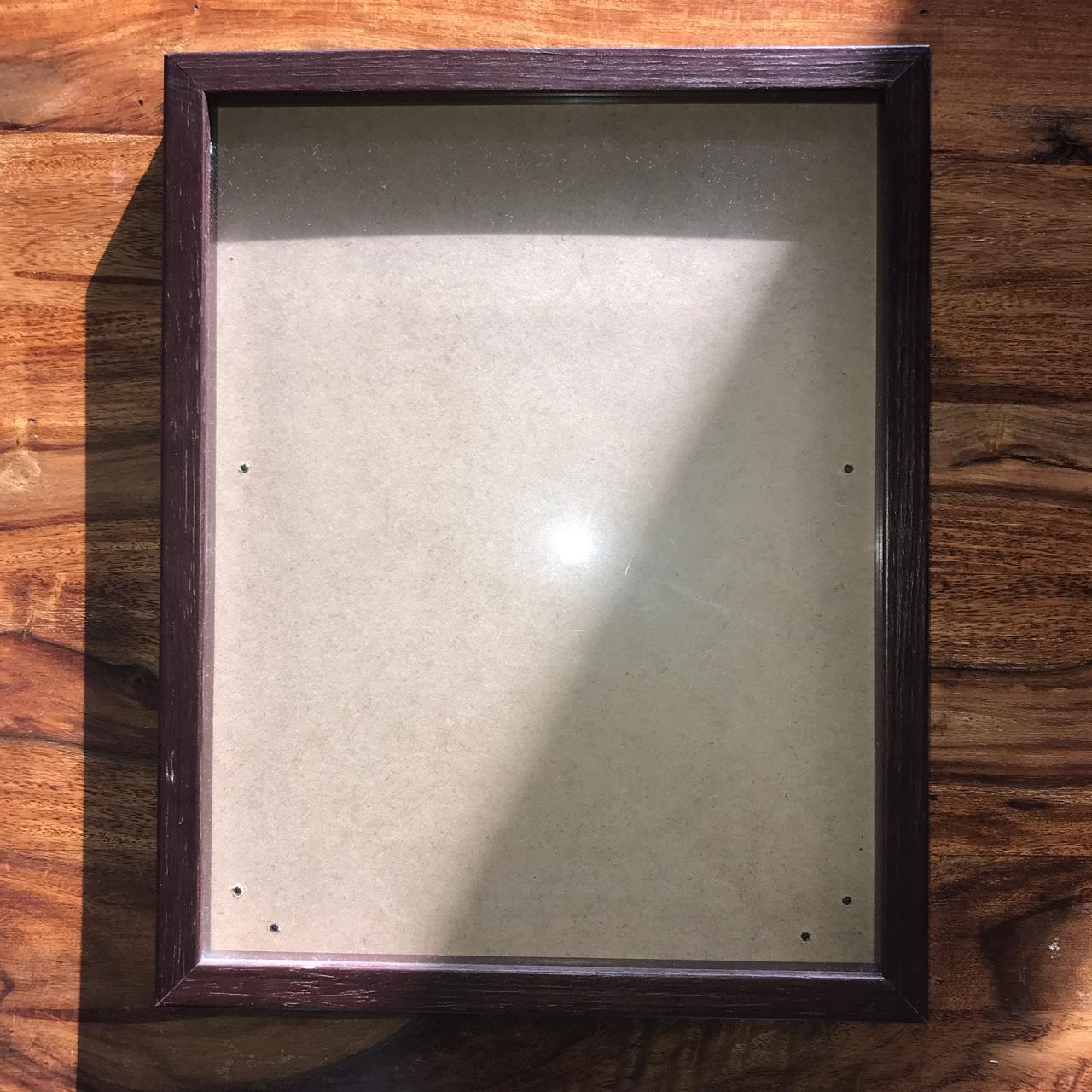 Wooden Dark Brown A4 Sized Picture Frame A great... Depop