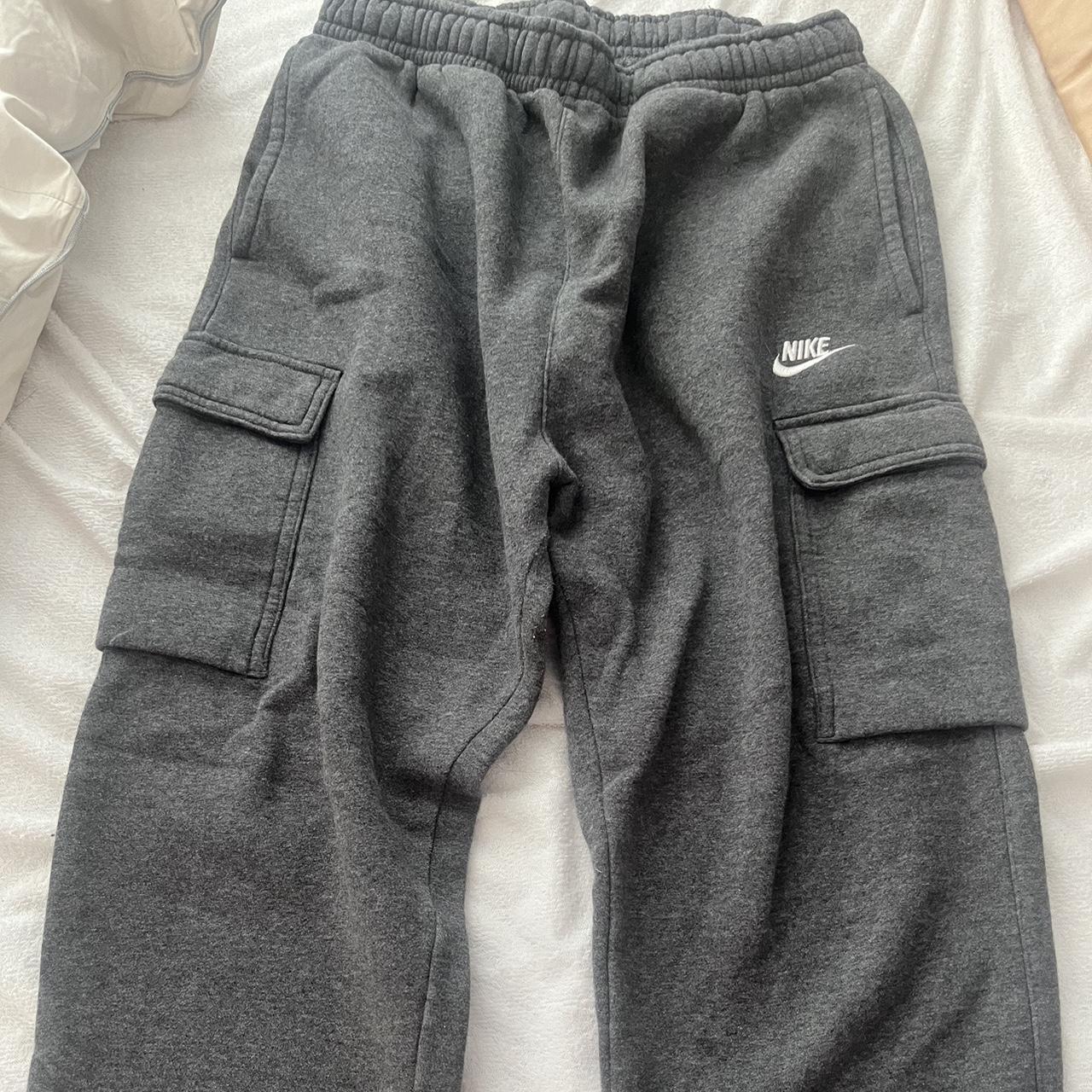 mens nike joggers gray