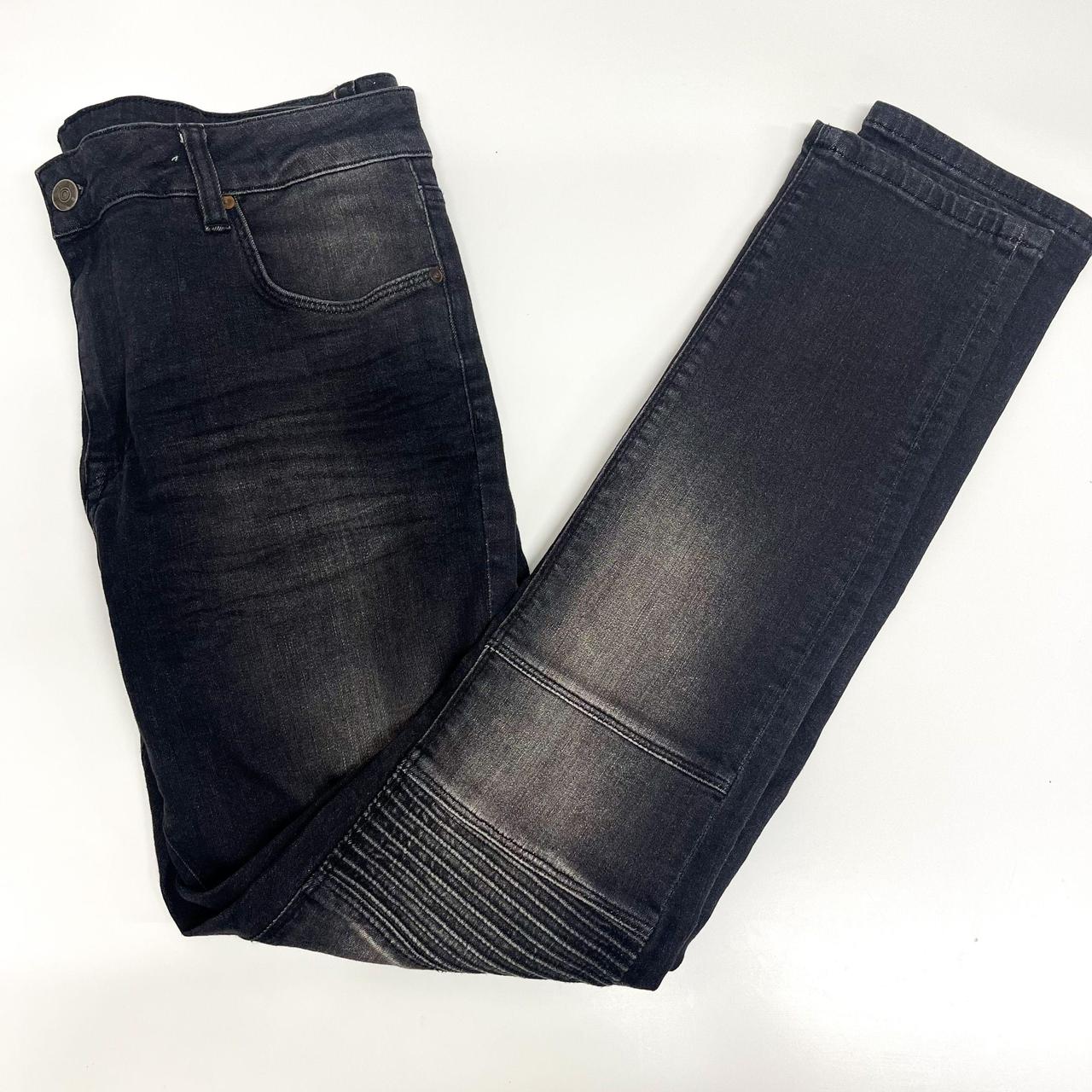 ASOS Men's Dark Grey Black Denim Jeans Great... Depop