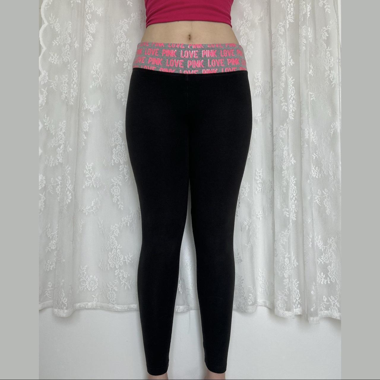 Trashy Y2K 2000s Victoria Secret Pink Leggings The... Depop