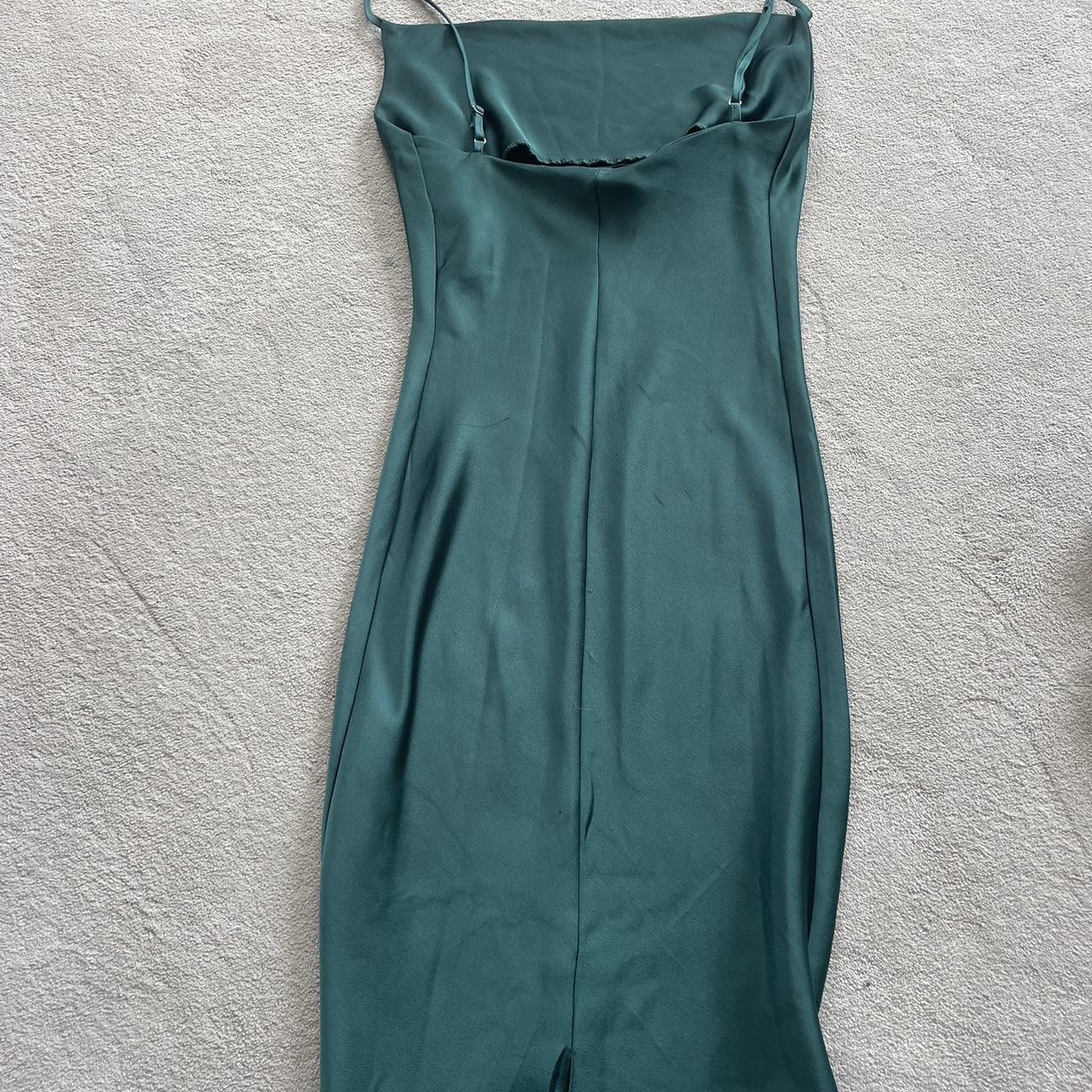 gorgeous silk green dress bought from silk fred... - Depop