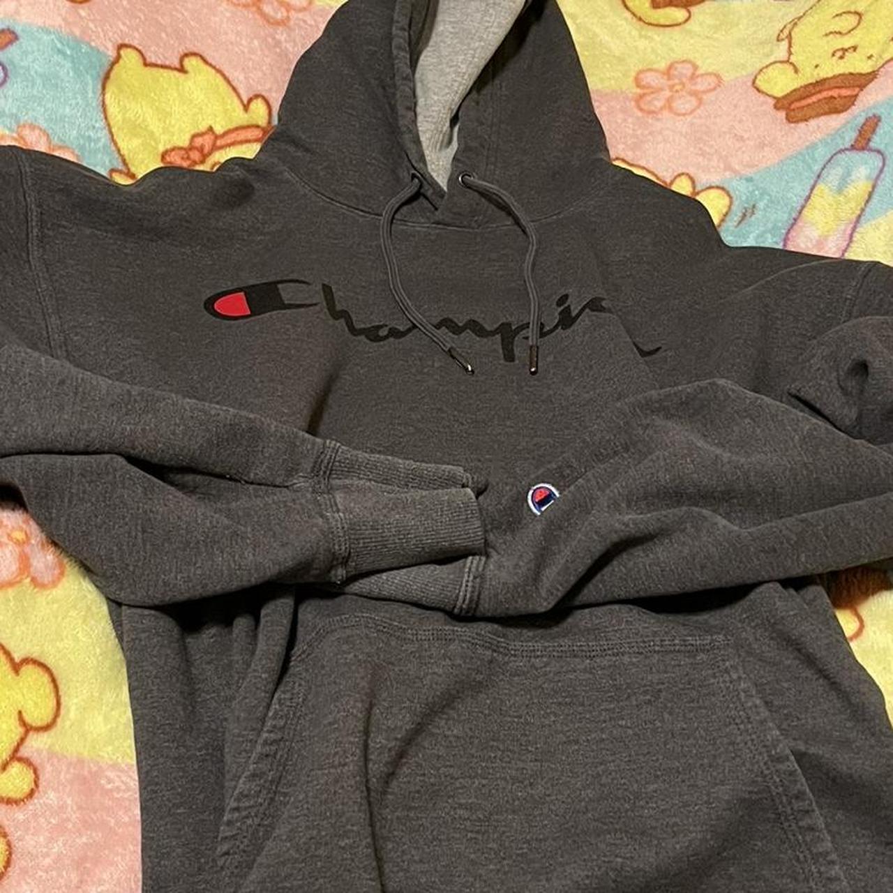 Champion hoodie best sale dark grey