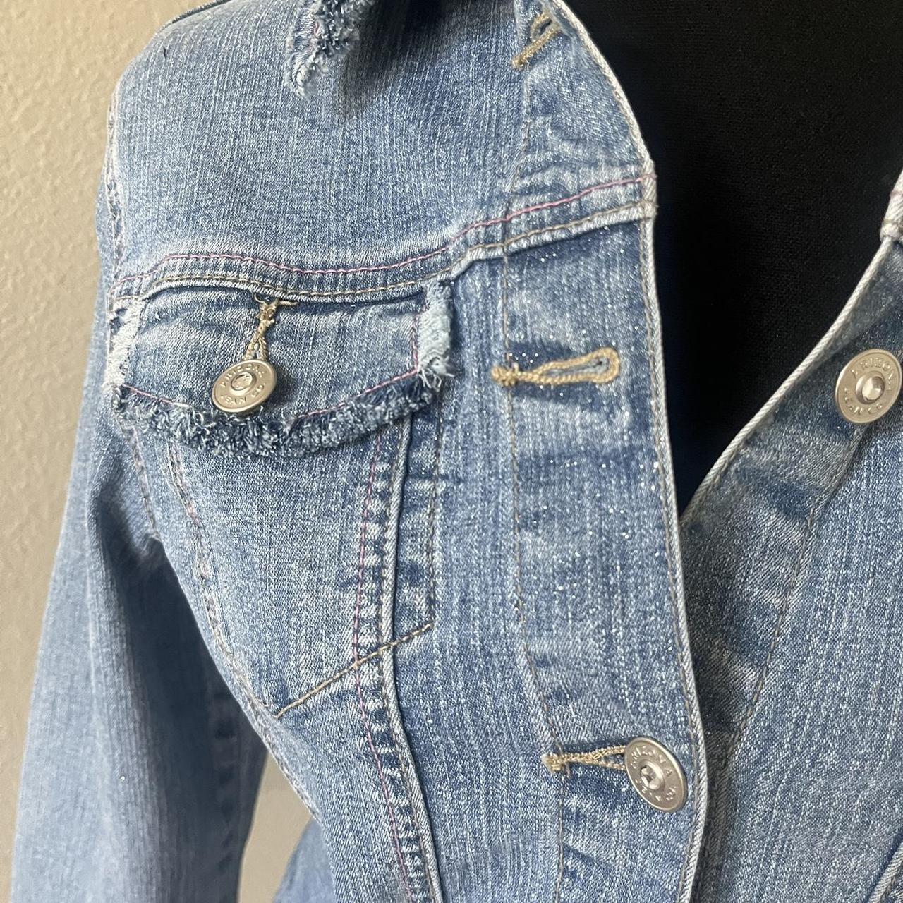 cutest button up cowgirl denim jean jacket best fits... - Depop