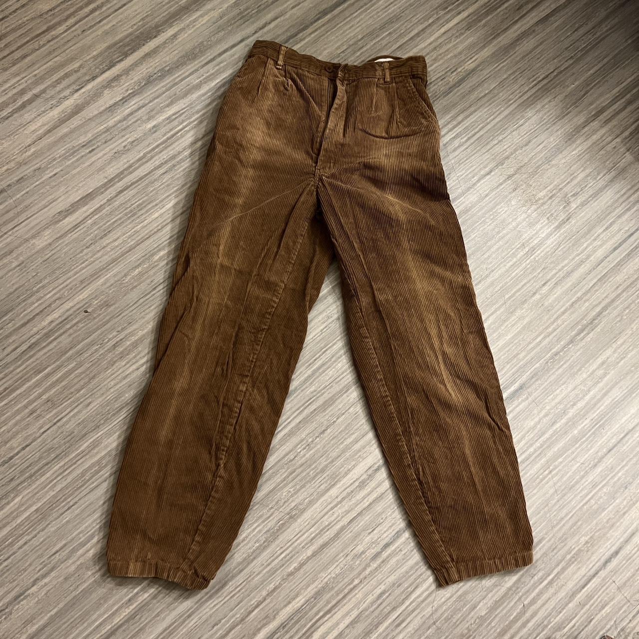 Marie France corduroy pants, brown, fits... - Depop