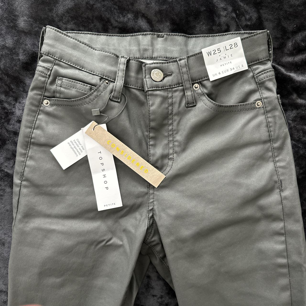 Topshop Petite Jamie jeans in coated Depop