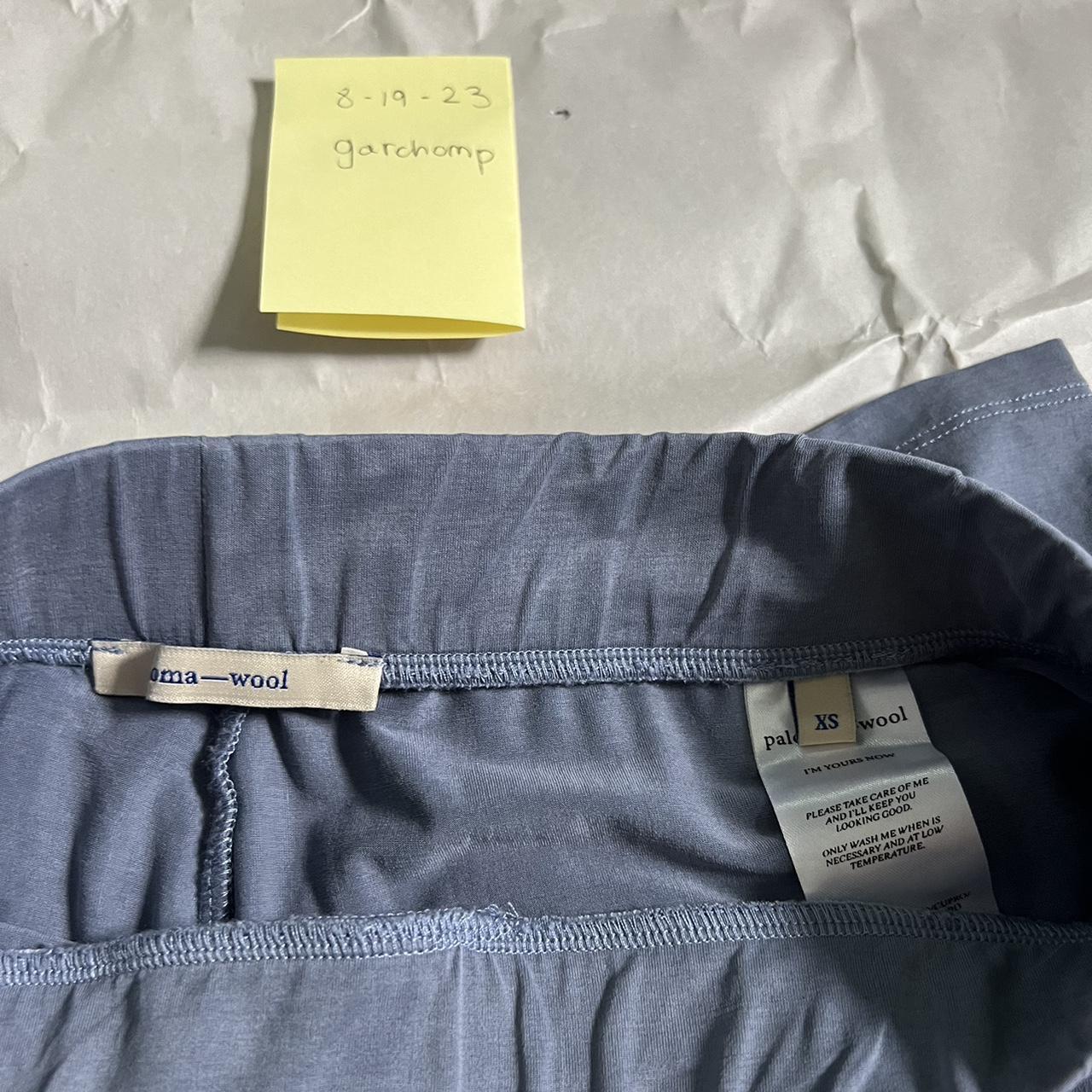 Paloma wool Thomson cupro pants in blue, 8/10 condition - Depop