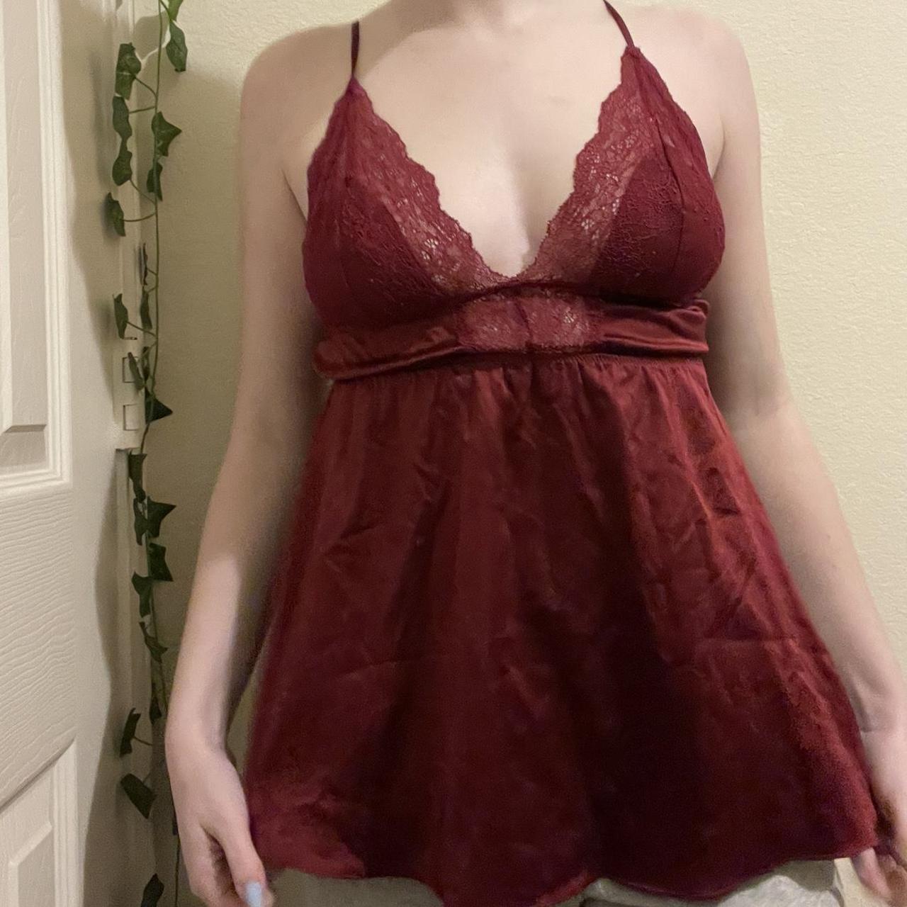 Victoria’s Secret baby doll Lingerie top RED