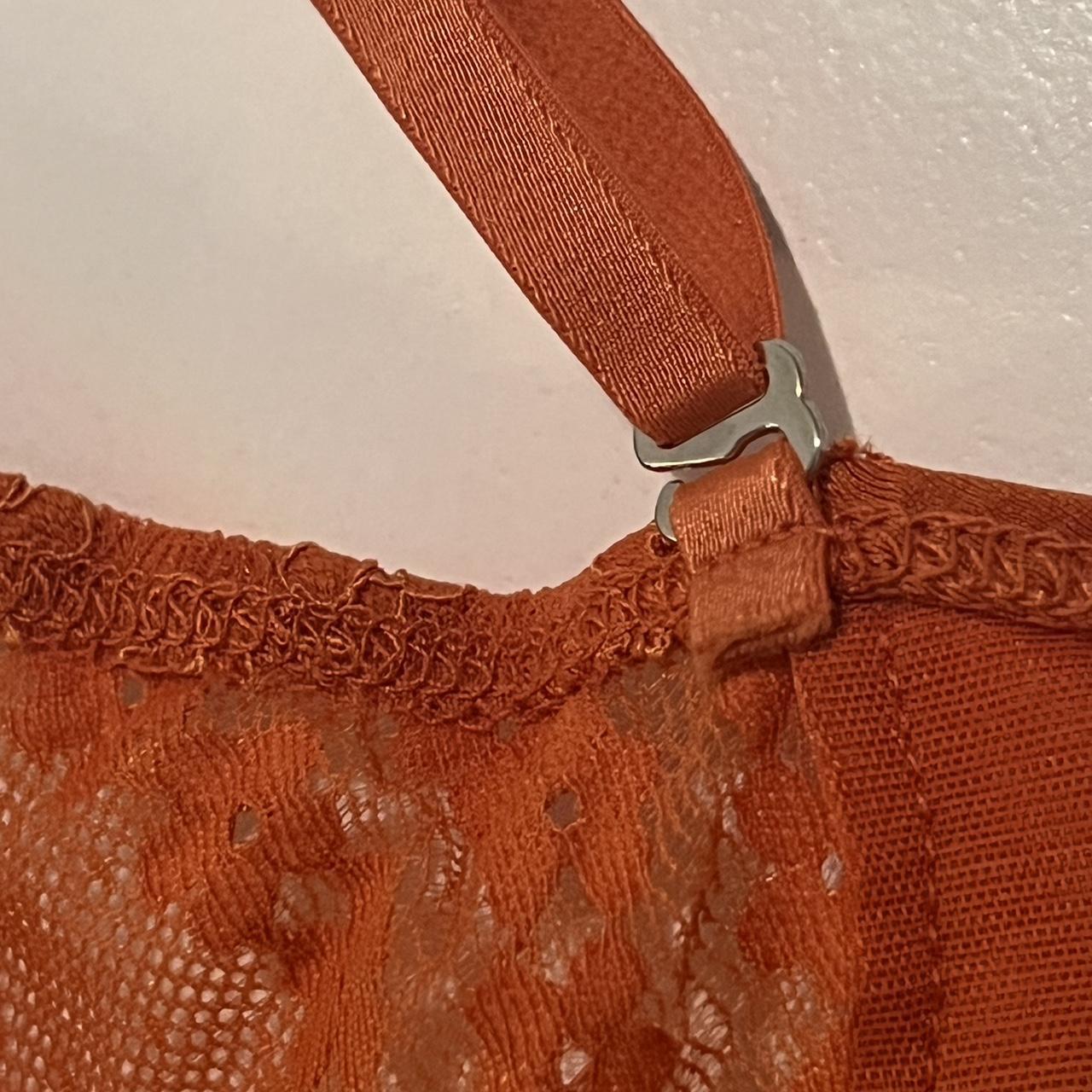 Edikted strappy corset cami crop top in orange