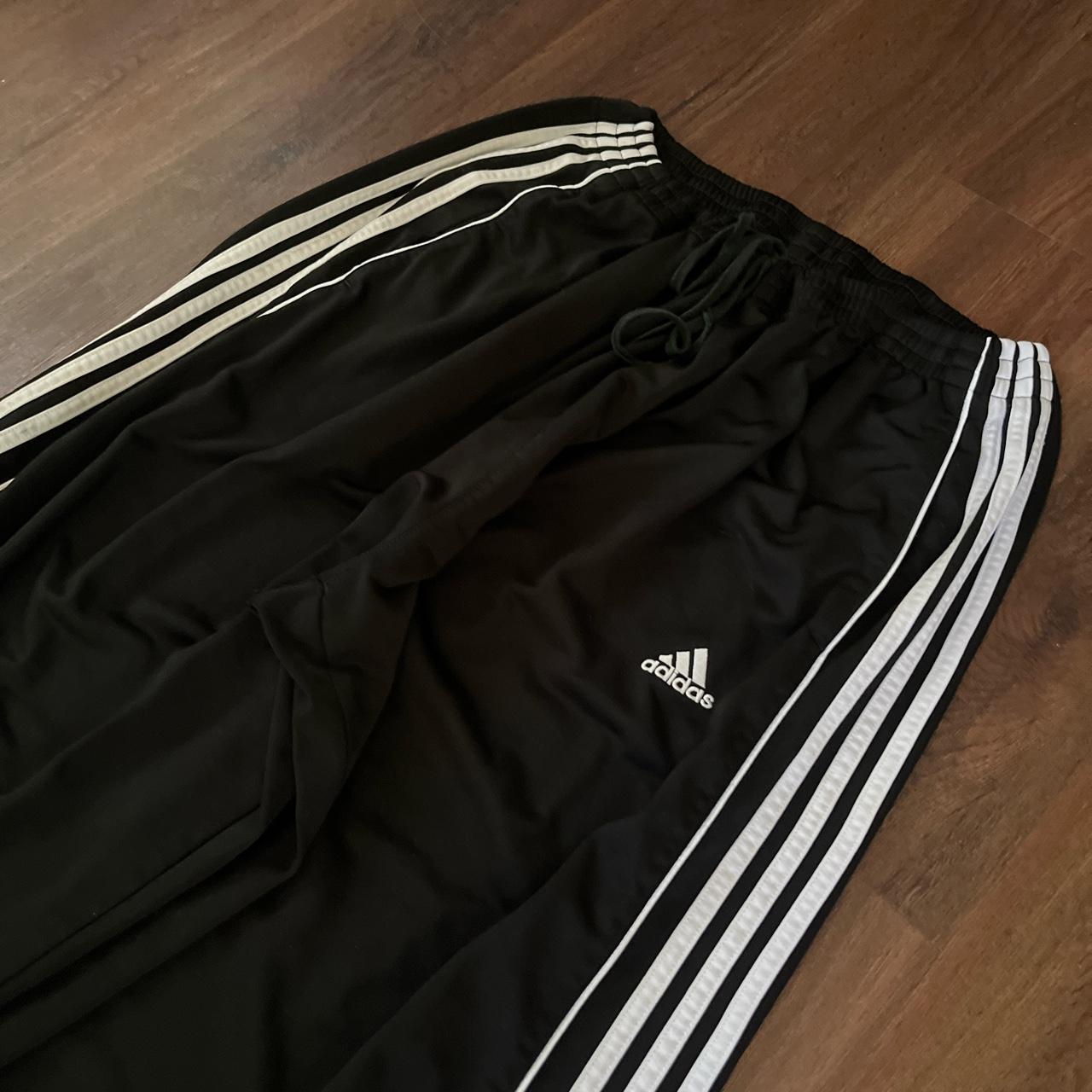 Adidas Men's Black and White Joggers-tracksuits | Depop