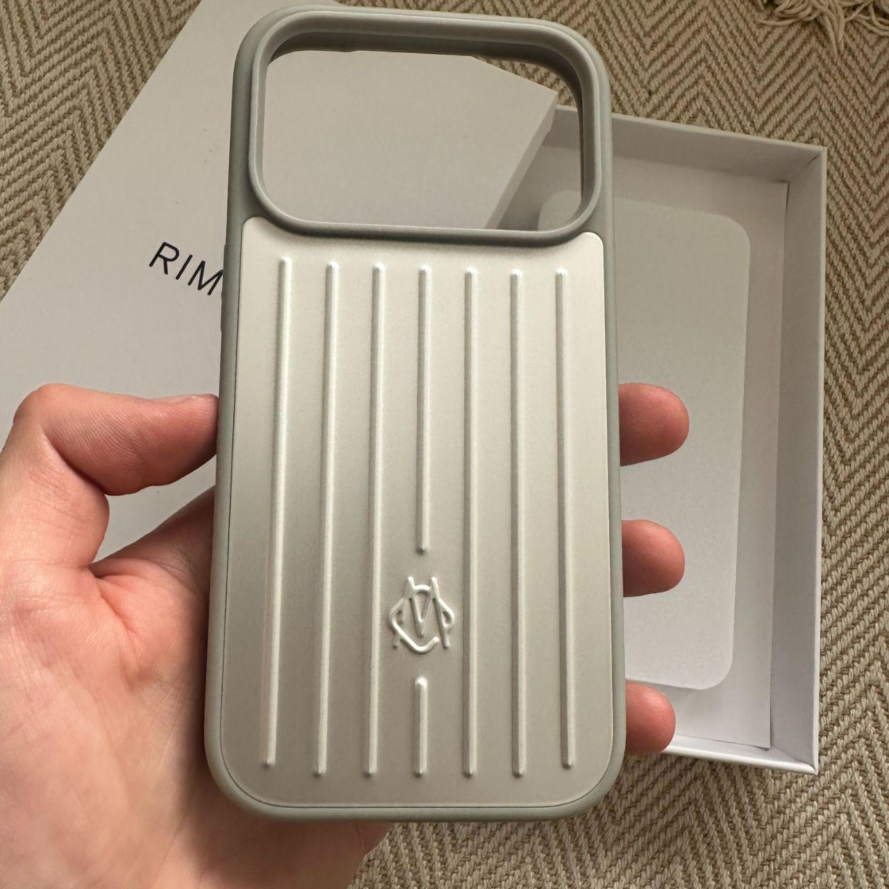 Silver Rimowa iPhone 13 Pro Max case. #RimowaCase | Depop
