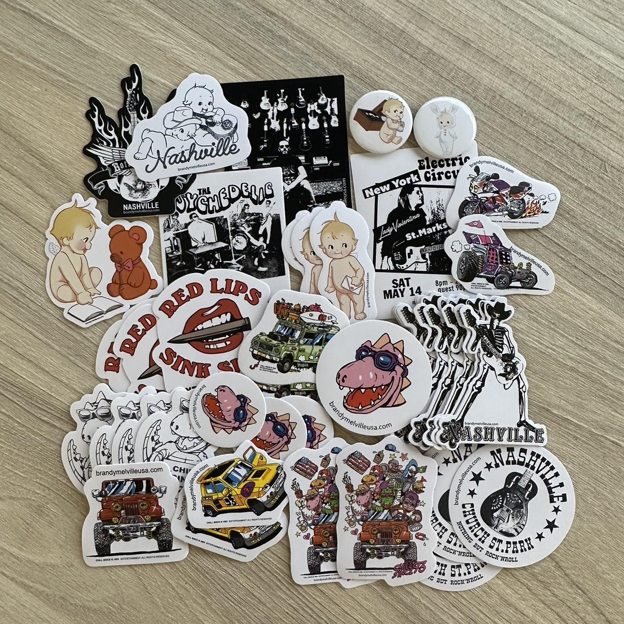 Brandy Melville Multi Stickers Depop   P0 