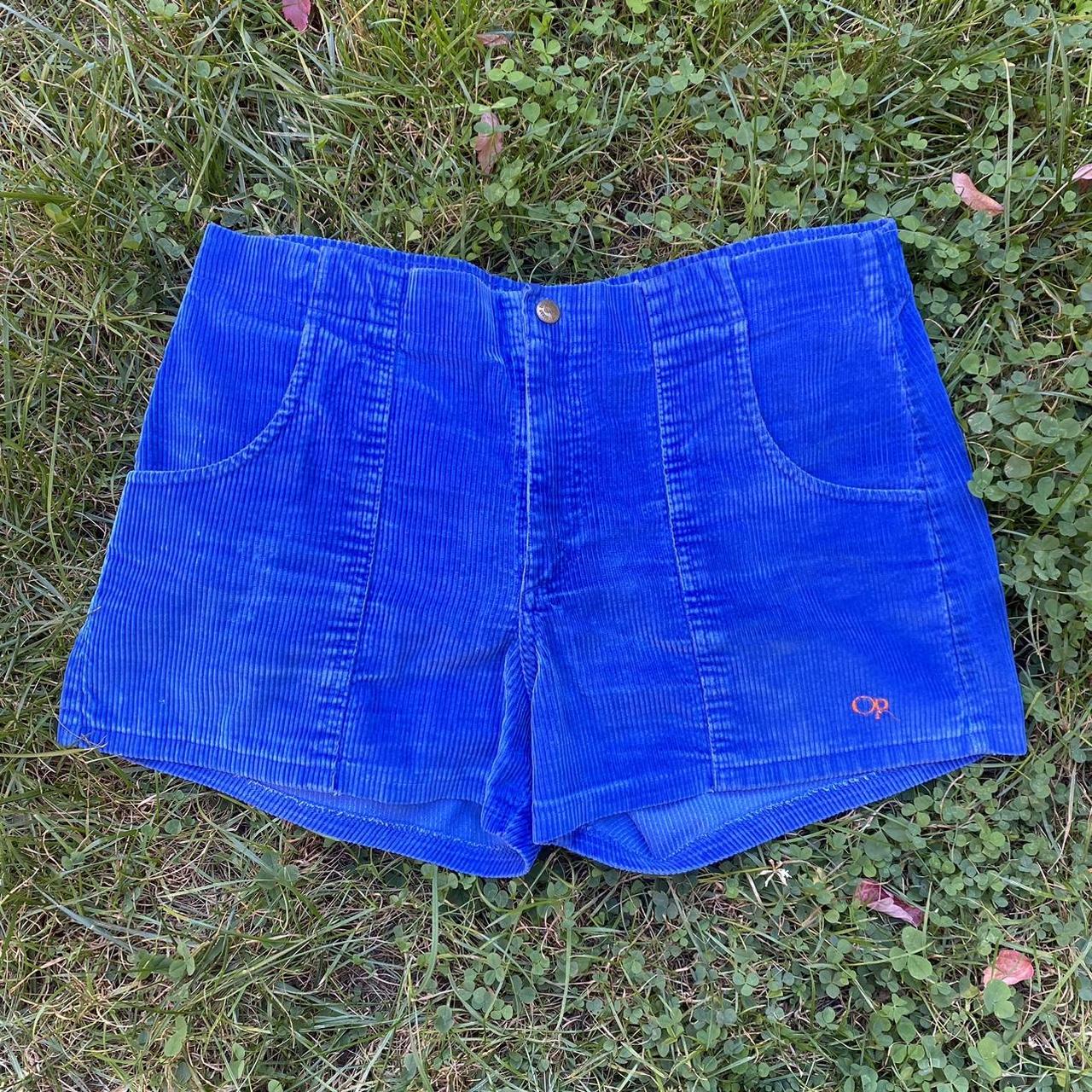 Ocean Pacific Men S Blue And Orange Shorts Depop   P0 