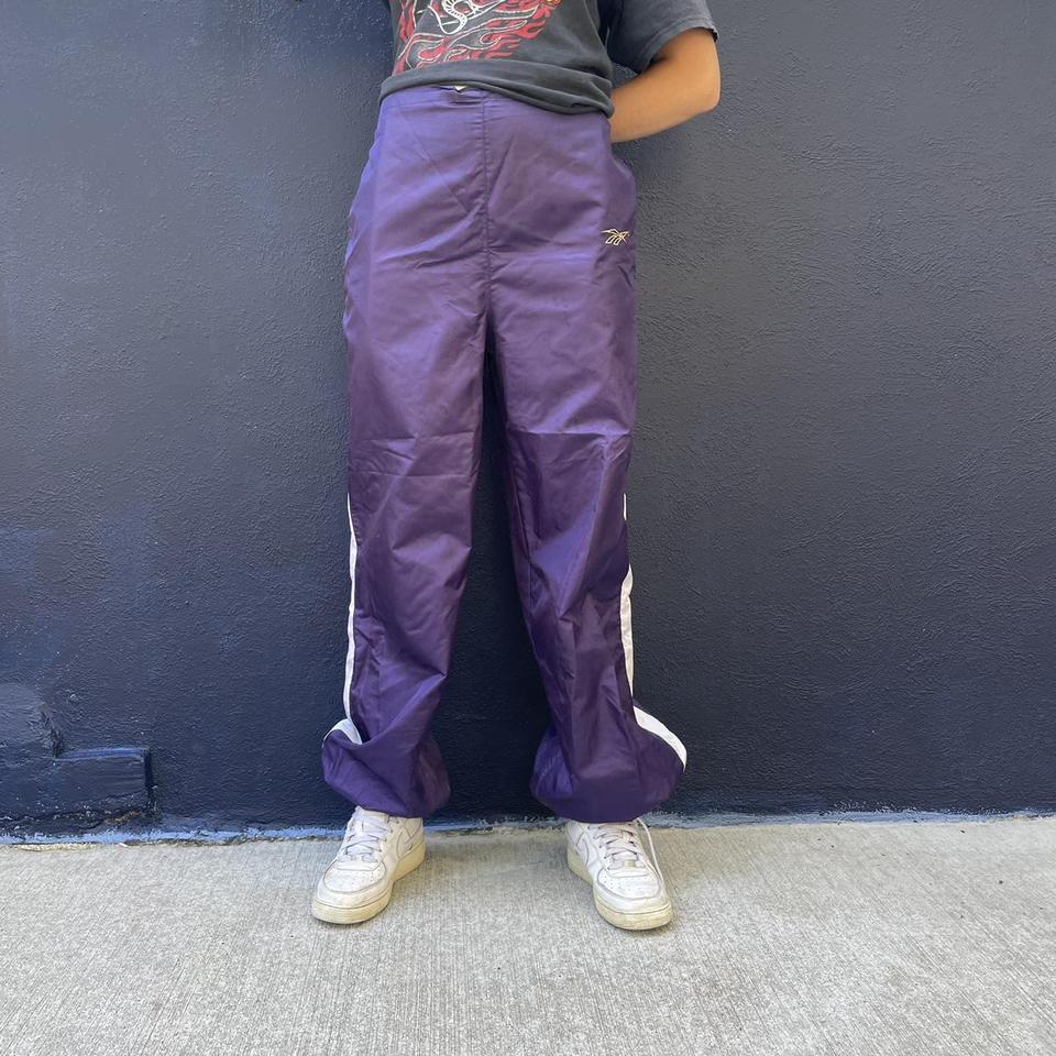 Vintage 90s purple Reebok track pants! Such a nice - Depop