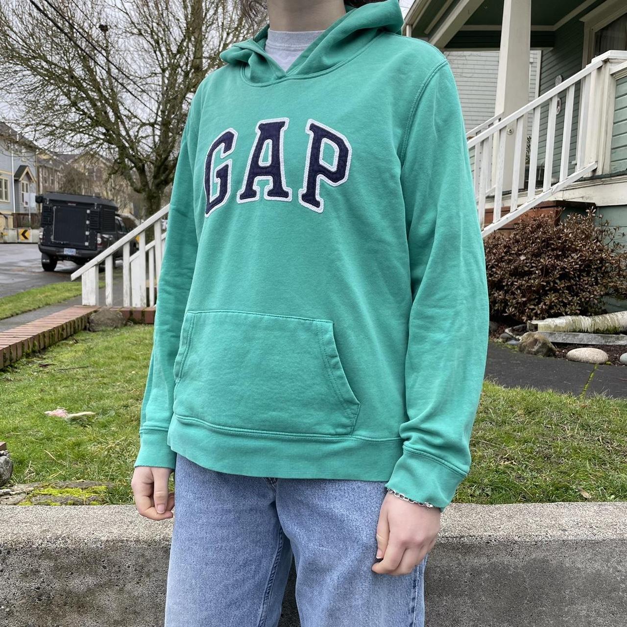 Gap Men's Logo Fleece Hoodie Hooded Sweatshirt Blue GAP Men's