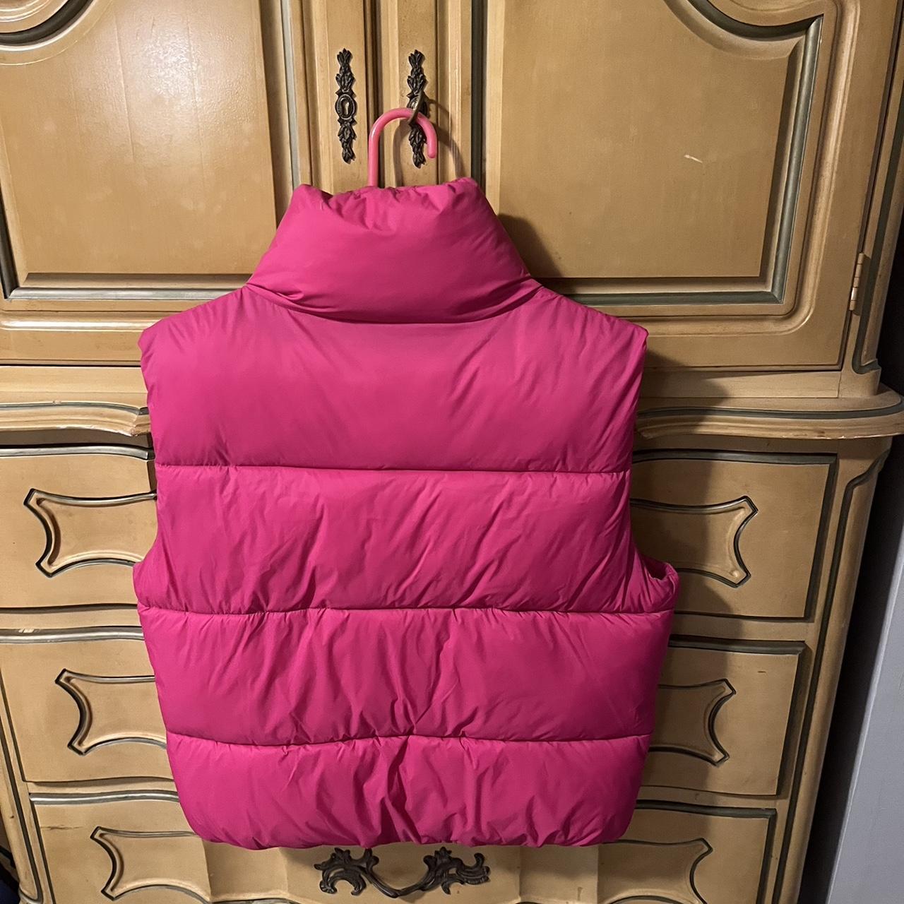 Hot Pink Puffer Vest!! perfect for winter only... Depop