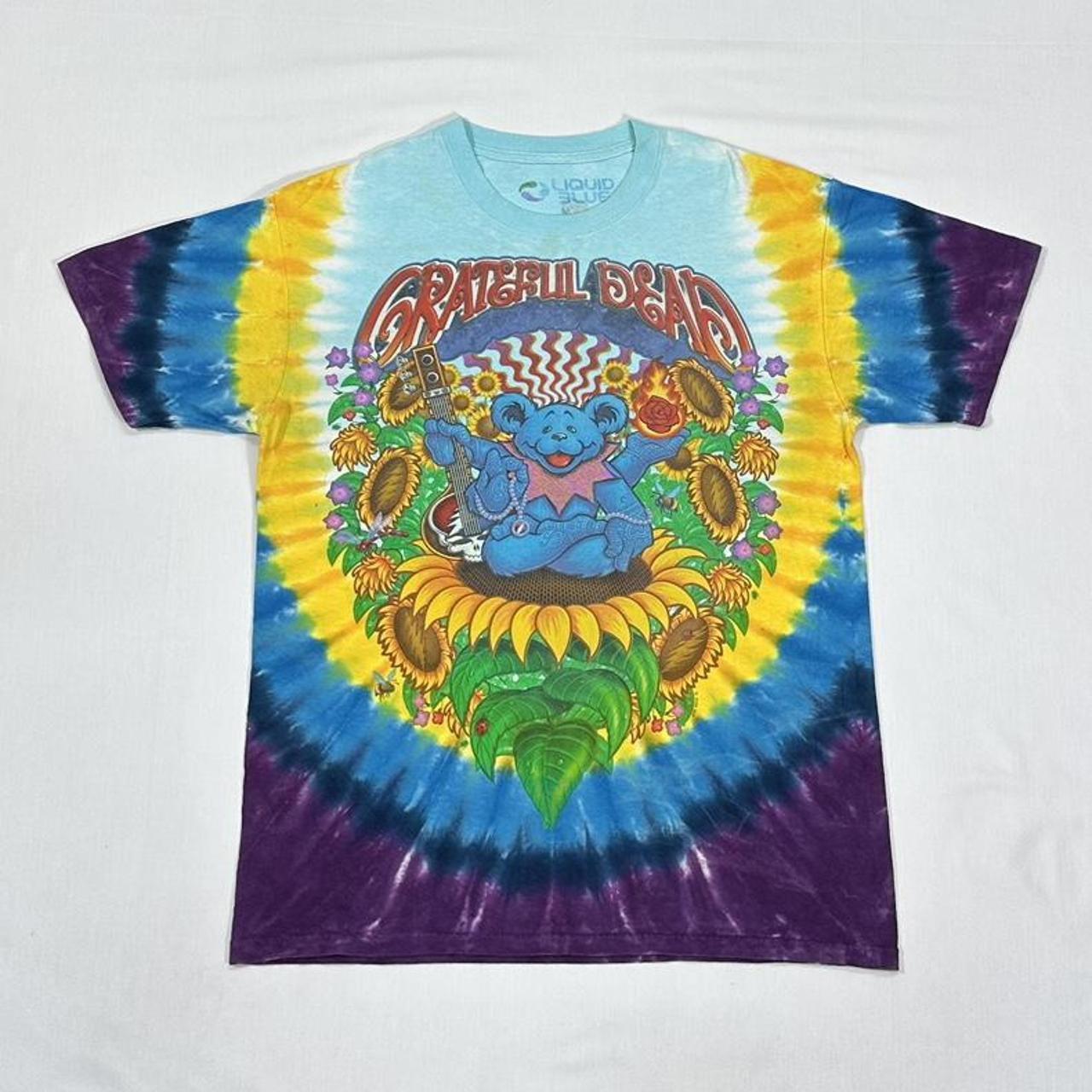 Grateful Dead Shirt Liquid Blue Grateful Dead... - Depop