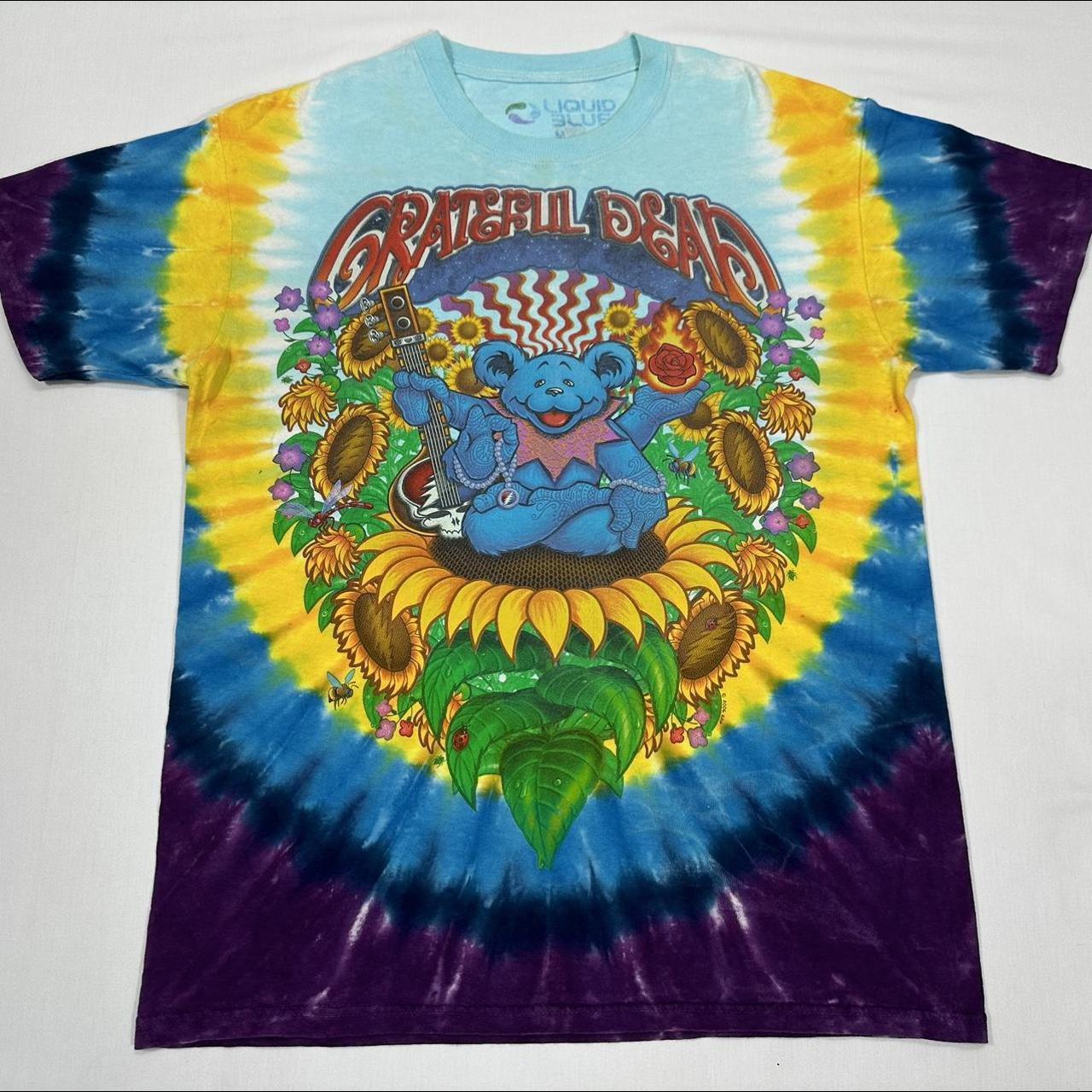 Grateful Dead Shirt Liquid Blue Grateful Dead... - Depop